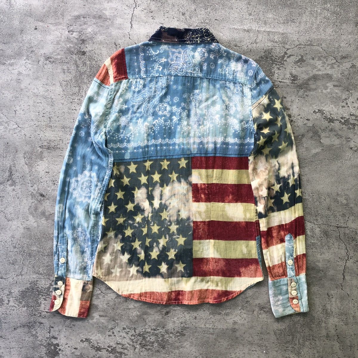 Denim & Supply Ralph Lauren × Polo Ralph Lauren × Vintage Ralph Lauren Denim Supply Military American Flag Size S / US 4 / IT 40 - 2 Thumbnail