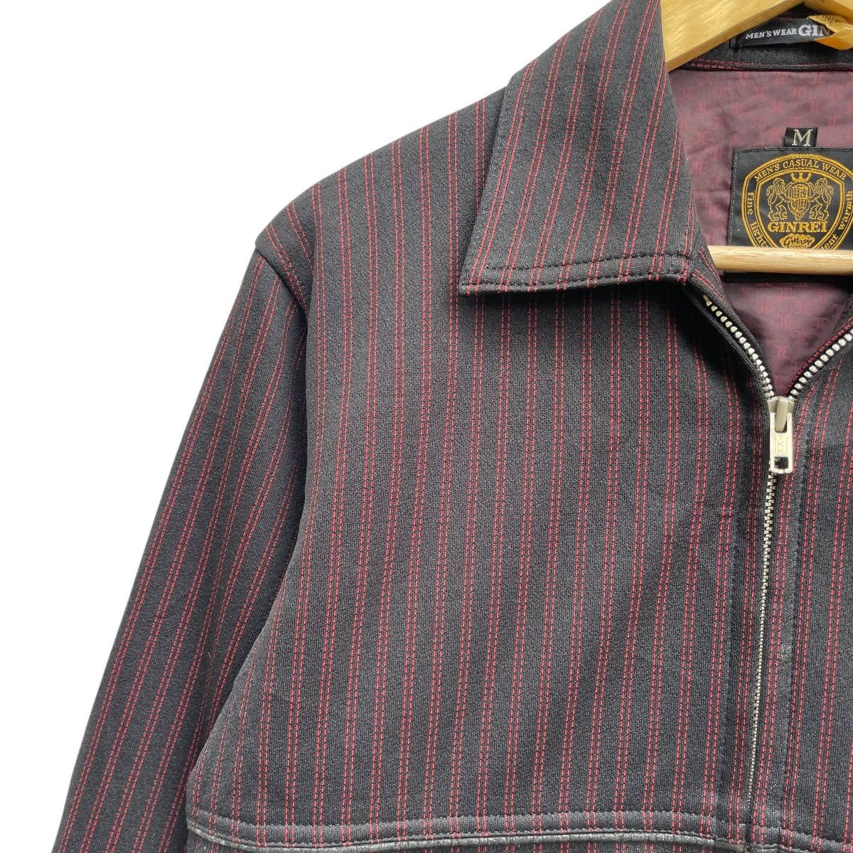 Japanese Brand Vintage Japanese Brand 90s Ginrei Stripe Down Bomber Jacket Size US M / EU 48-50 / 2 - 3 Thumbnail