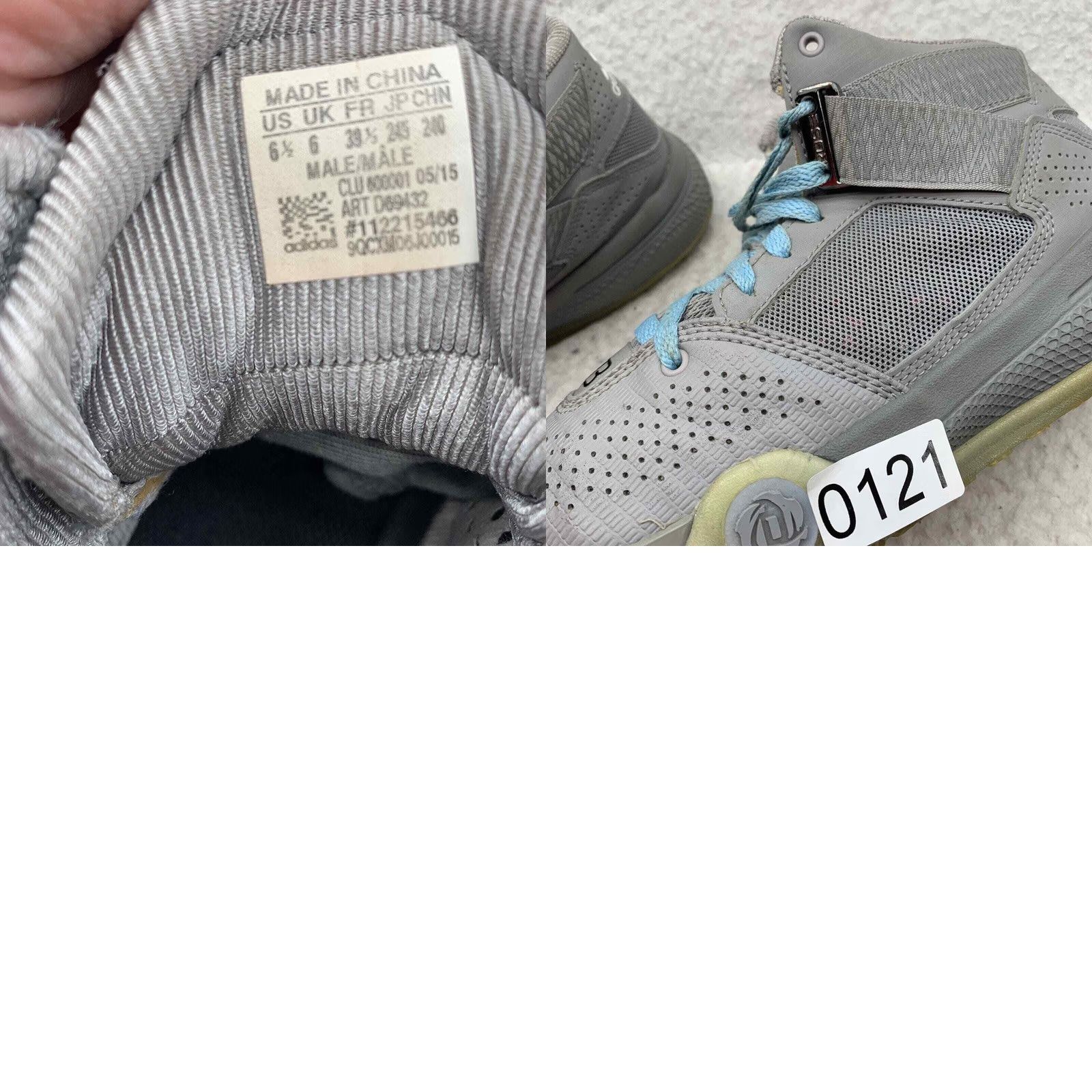 Adidas Adidas Derrick Rose Sneakers Mens 6.5 Gray D69432 Ballers Beaters Size US 8 / EU 41 - 9 Thumbnail