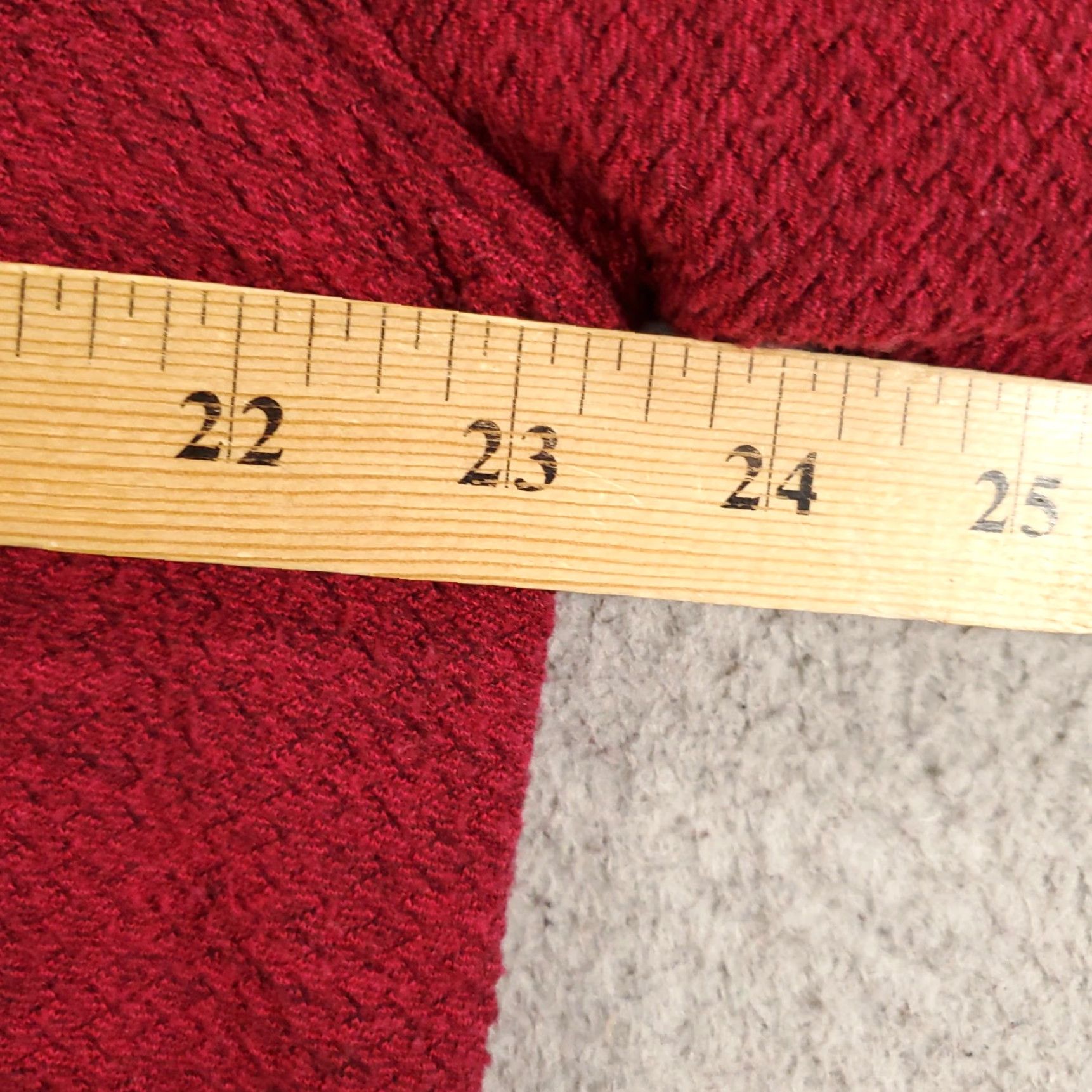 Vintage Ali Miles Sweater Womens Large Red Knit Pocket Cowl Neck Stretchy Tunic Top Size L / US 10 / IT 46 - 4 Thumbnail
