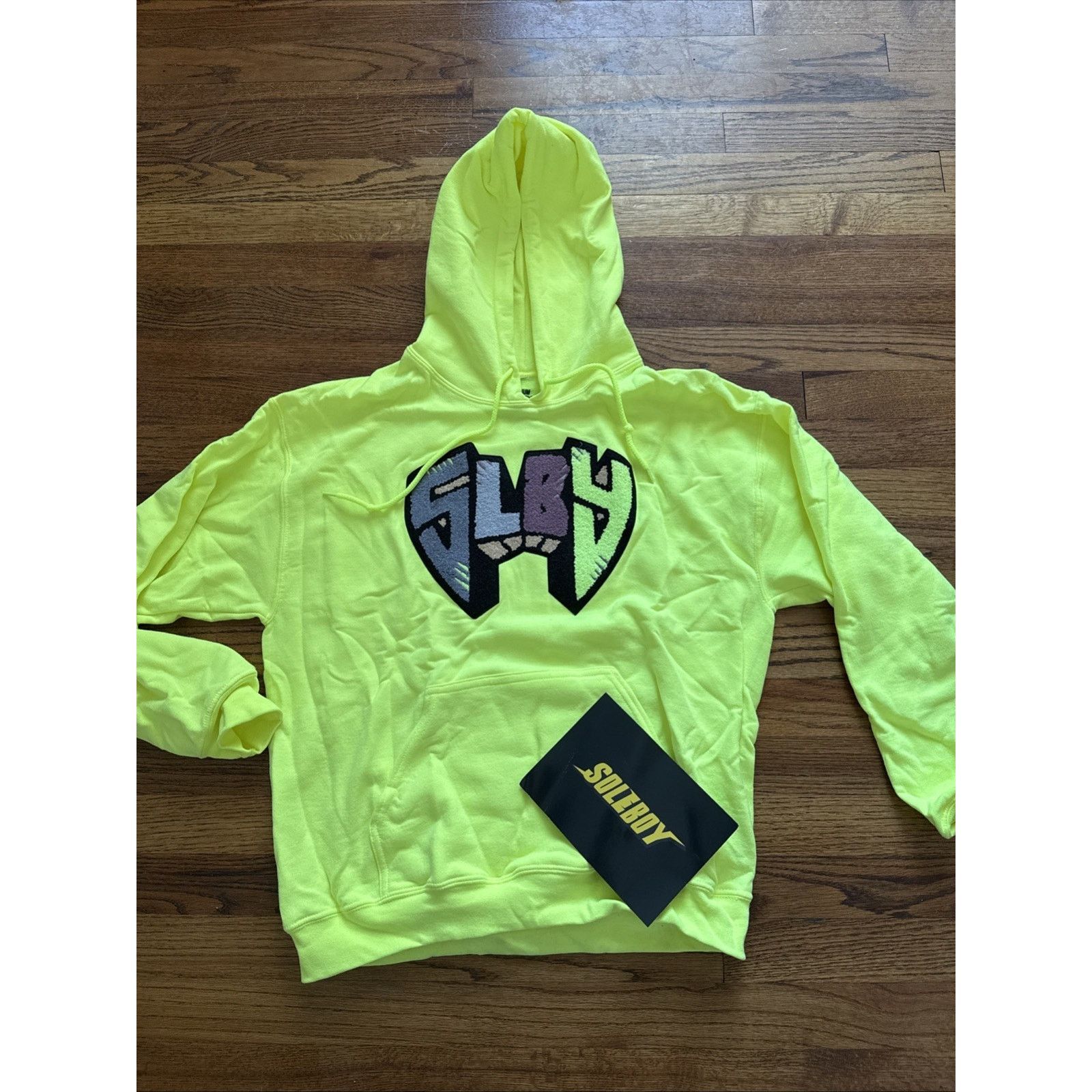 Other Rare Soleboy “SLBY” Hoodie Neon Yellow Size Med Florescent Size US M / EU 48-50 / 2 - 1 Thumbnail