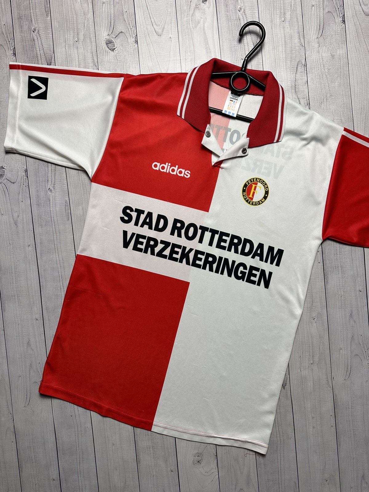 Vintage Vintage Adidas Feyenoord Rotterdam soccer jersey rare M/L Size US L / EU 52-54 / 3 - 2 Thumbnail