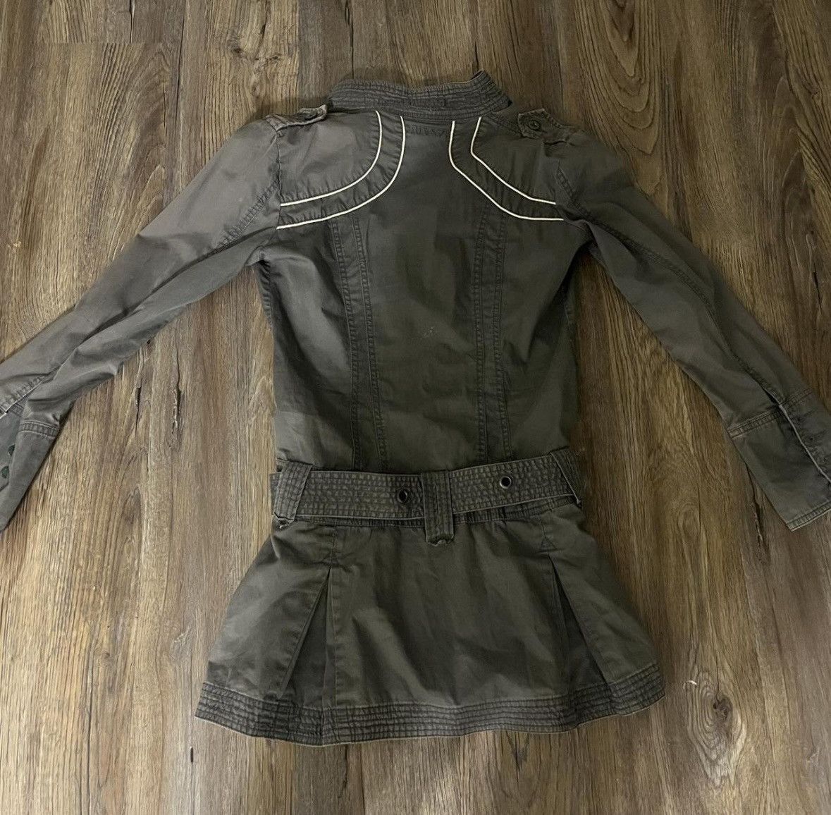 Diesel Vintage Diesel Zip Jacket Dress — Y2K / Military Utility Size XL / US 12-14 / IT 48-50 - 2 Thumbnail