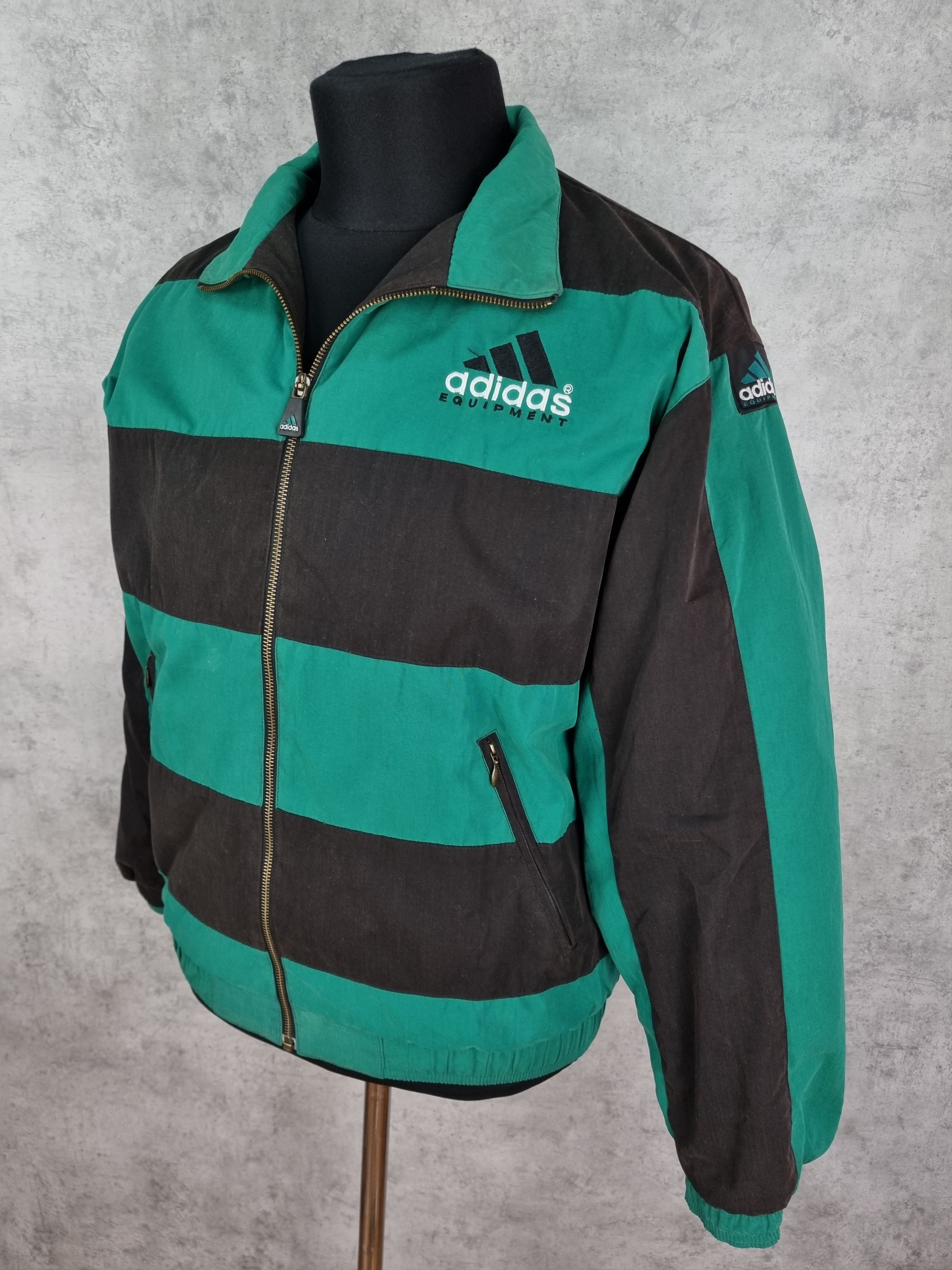 Adidas 90s Adidas Equipment Vintage Big Logo Track Top Size US M / EU 48-50 / 2 - 13 Thumbnail
