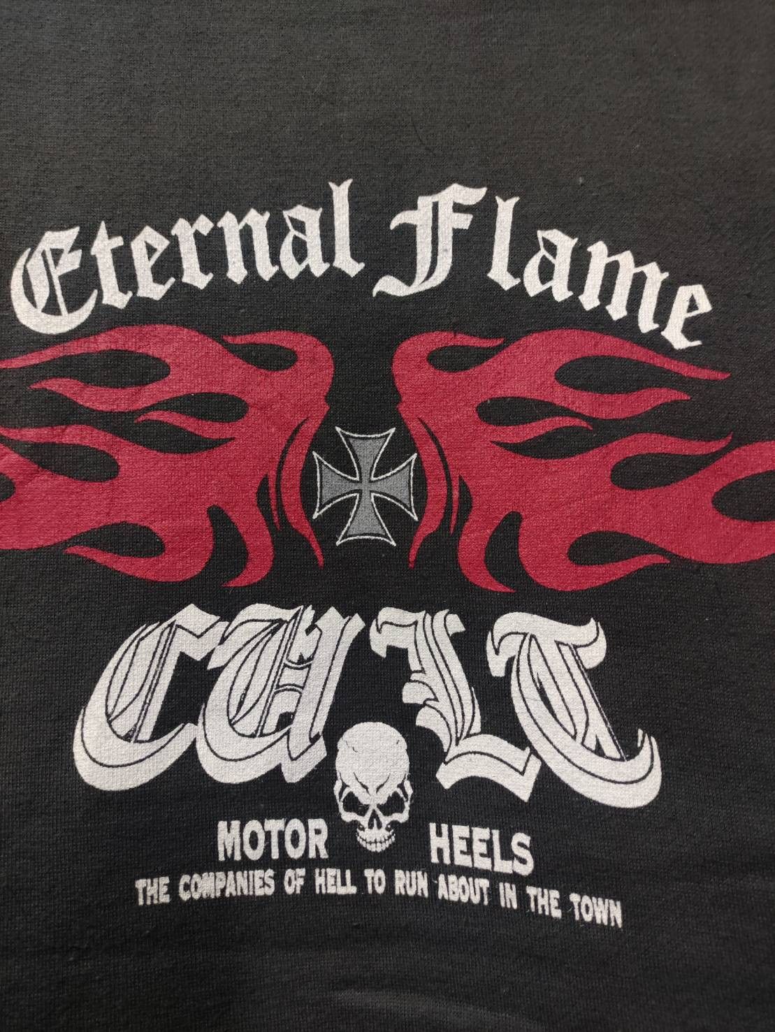 Vintage Vtg 00's Cult " Eternal Flame " Hoodie Size US L / EU 52-54 / 3 - 11 Thumbnail
