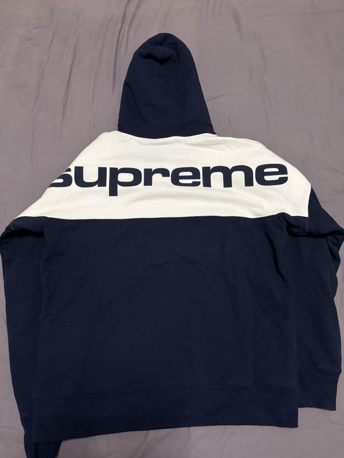 Supreme Supreme blocked big logo hooded hoodie sweatershirt Size US L / EU 52-54 / 3 - 2 Thumbnail