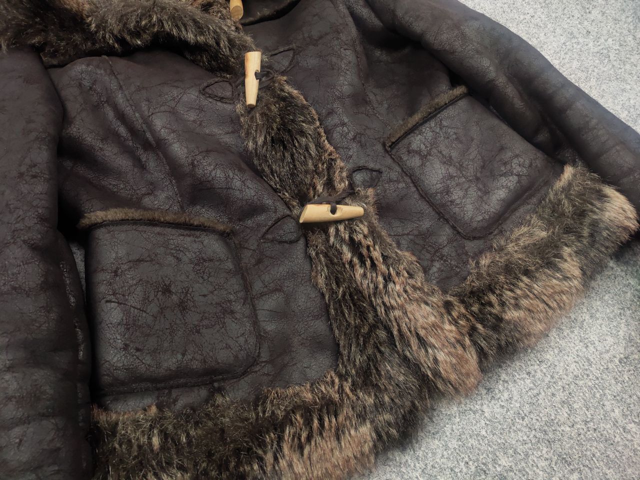 If Six Was Nine Vintage Swag Opium Y2K Hysteric Fur Coat Jacket Mixed LGB Size L / US 10 / IT 46 - 7 Thumbnail