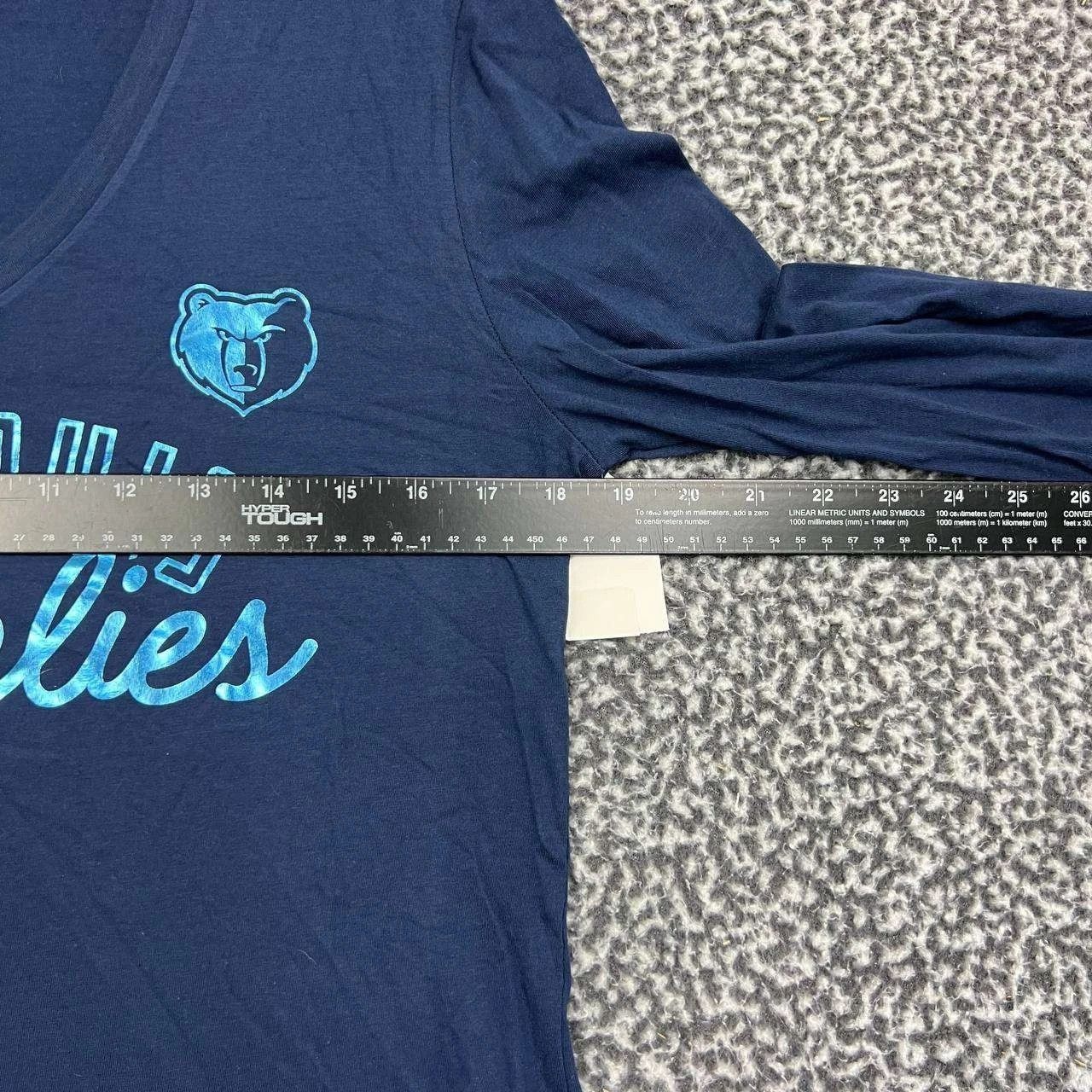 NBA Memphis Grizzlies Shirt Women NBA Long Sleeve V-Neck New M Size M / US 6-8 / IT 42-44 - 4 Thumbnail