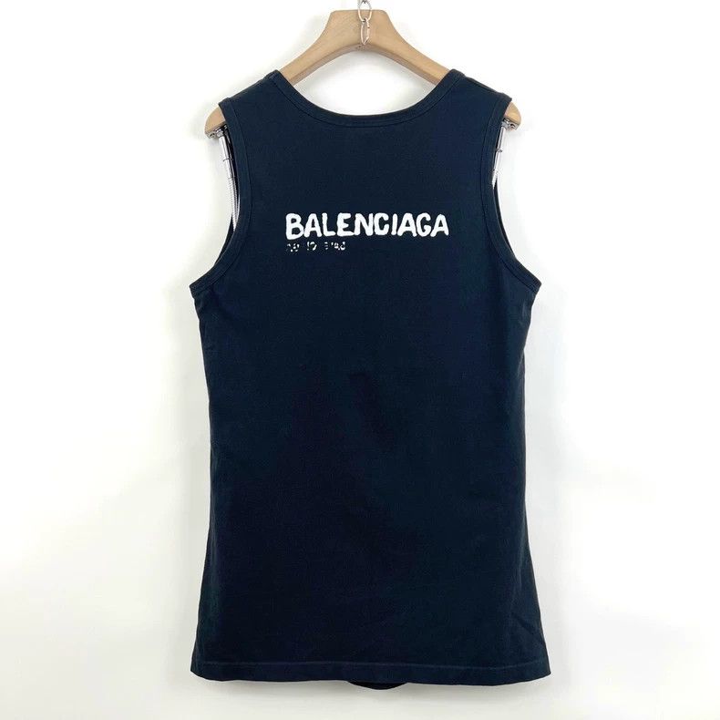 Balenciaga Balenciaga Black monogrammed graffiti crewneck pullover ve Size US XS / EU 42 / 0 - 2 Thumbnail