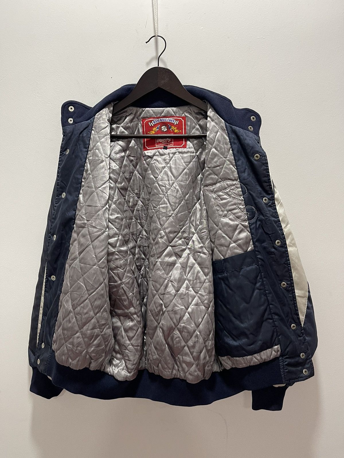 Vintage VINTAGE BASEBALL COAT RAWLING SATIN VARSITY JACKET Size US L / EU 52-54 / 3 - 10 Thumbnail
