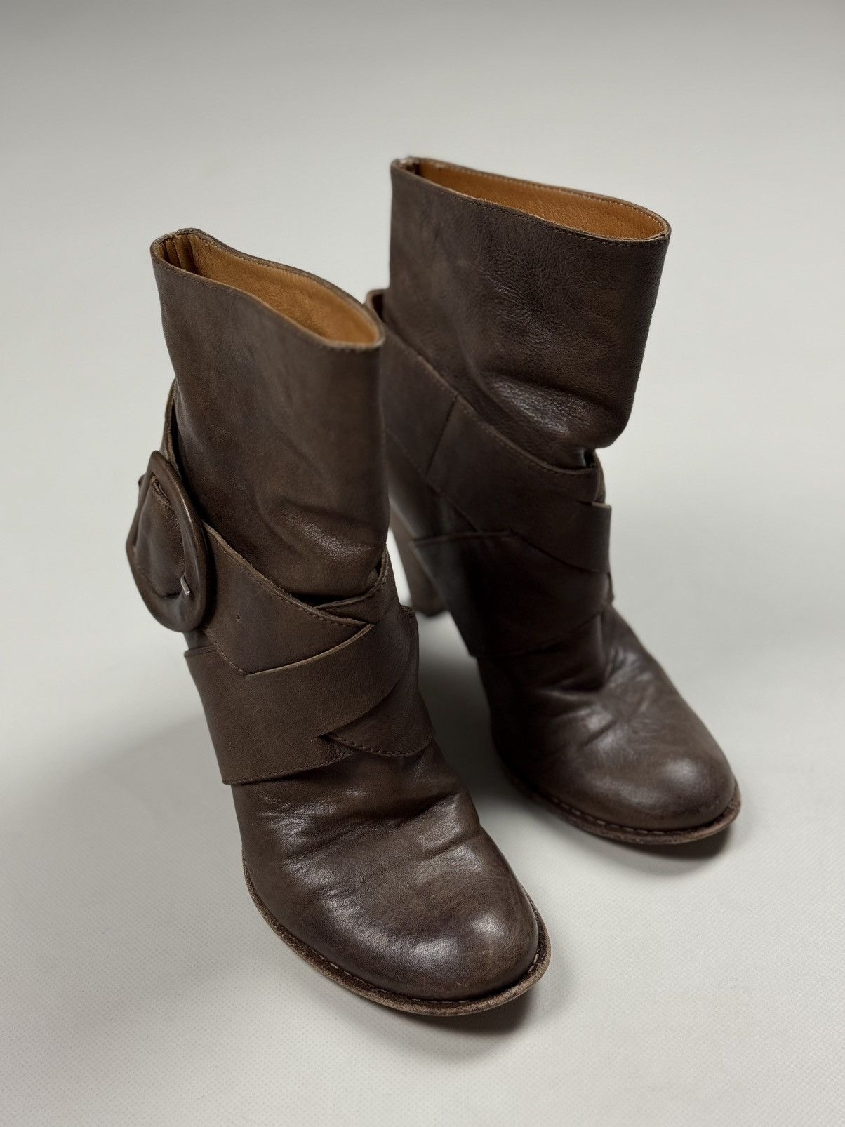MoMA MOMA Ladies Leather Heeled Avant-Garde Boots Shoes Size 36 Size US 6 / IT 36 - 2 Thumbnail