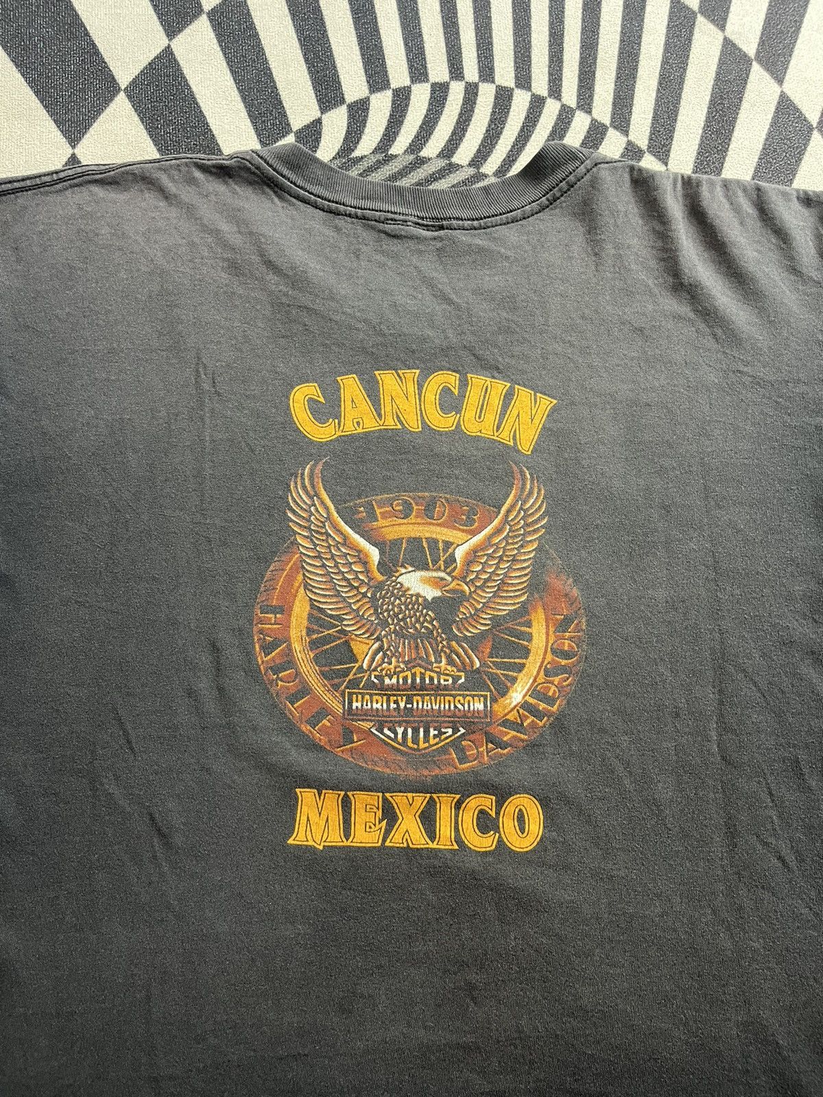 Harley Davidson Vintage Harley-Davidson Cancun Mexico 1995’s HD Tshirt Size US XL / EU 56 / 4 - 9 Thumbnail
