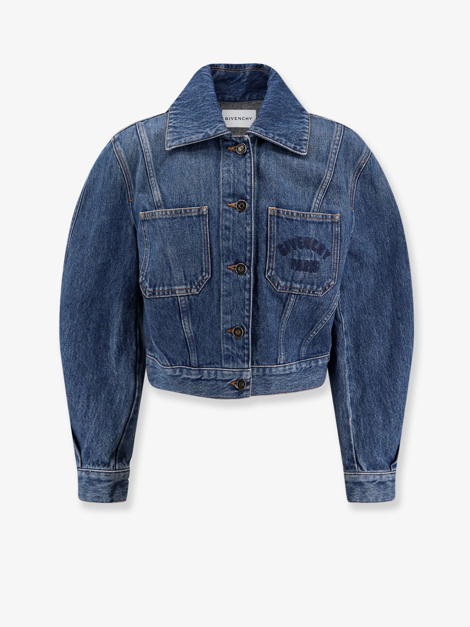 Givenchy Denim Jacket With Logo Embroidery Size S / US 4 / IT 40 - 1 Thumbnail
