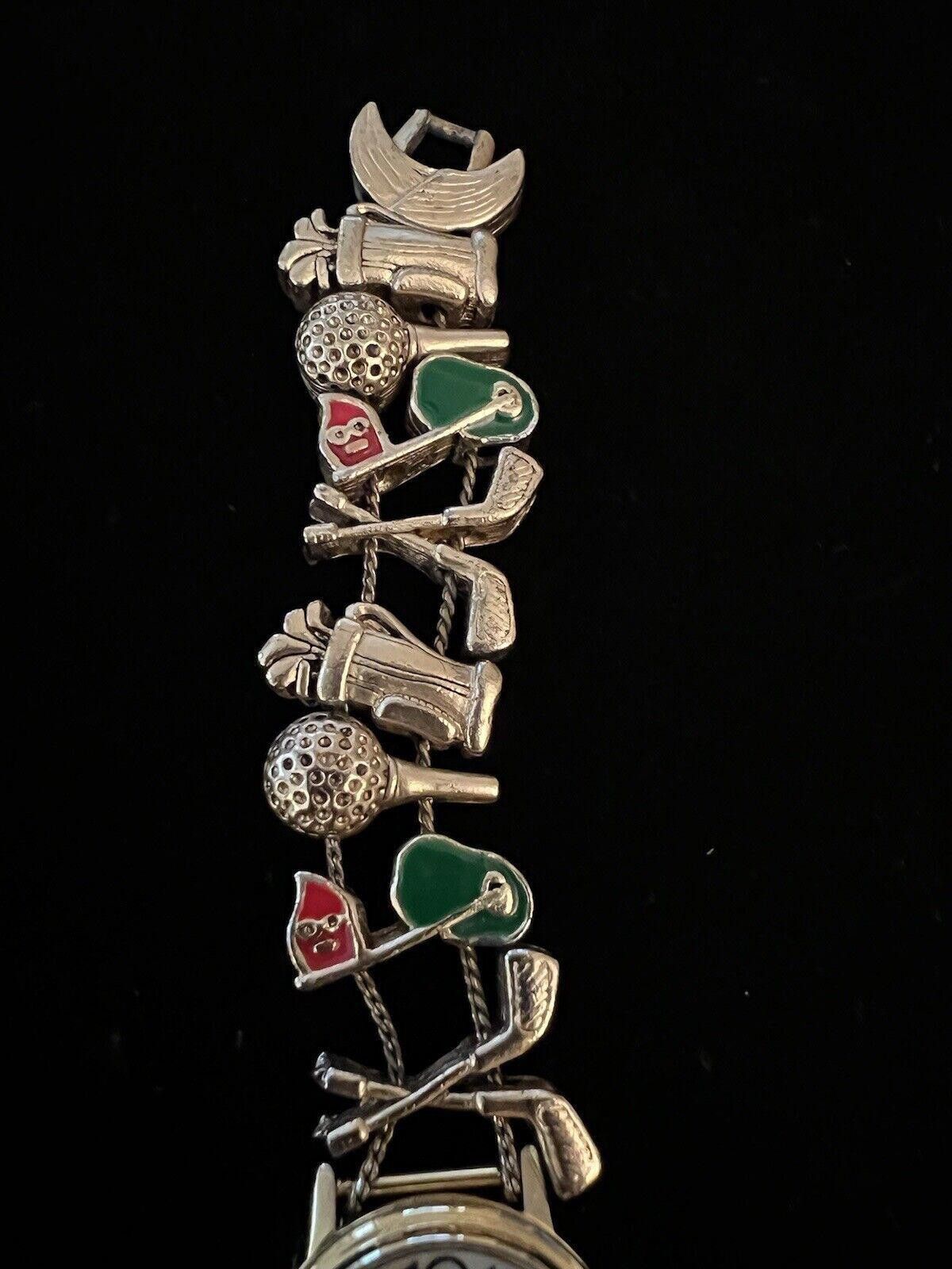 Designer Vintage Slide Time Golf Ladies Watch New Battery Size ONE SIZE - 6 Thumbnail