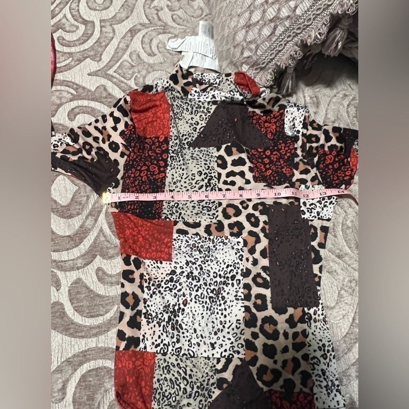Boohoo BOOHOO Women's Multicolored Animal Print Polyester Bodysuit Size S / US 4 / IT 40 - 10 Thumbnail