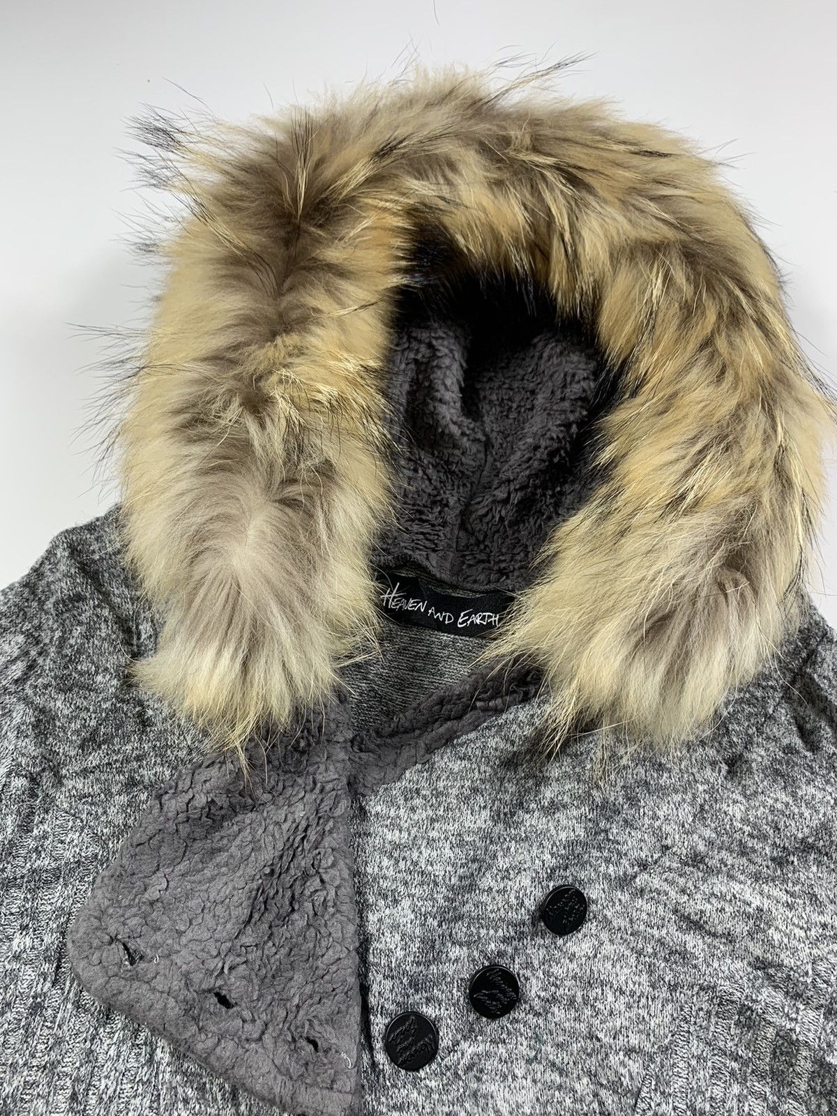 If Six Was Nine × Japanese Brand × Le Grande Bleu (L.G.B.) Heaven and Earth -Japanese Fur Hoodie ifsixwasnine lgb style Size US M / EU 48-50 / 2 - 3 Thumbnail