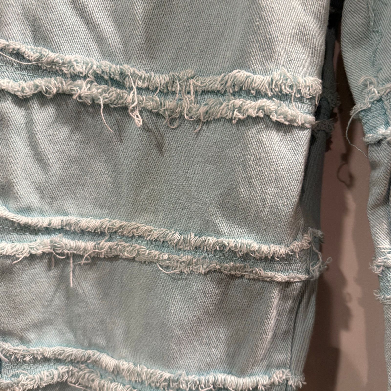 Boohoo Boohoo Man Men’s Aqua Fringed Jeans Size 30 Size US 30 / EU 46 - 3 Thumbnail