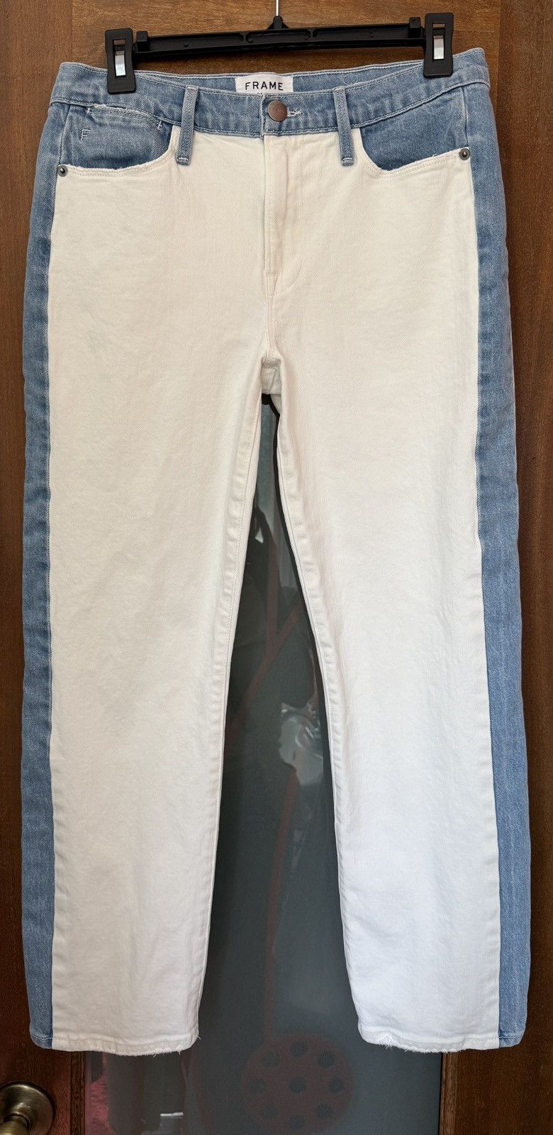 Frame Frame Denim Women’s Colorblock Le High Straight Hem Jeans Size 28" / US 6 / IT 42 - 1 Thumbnail