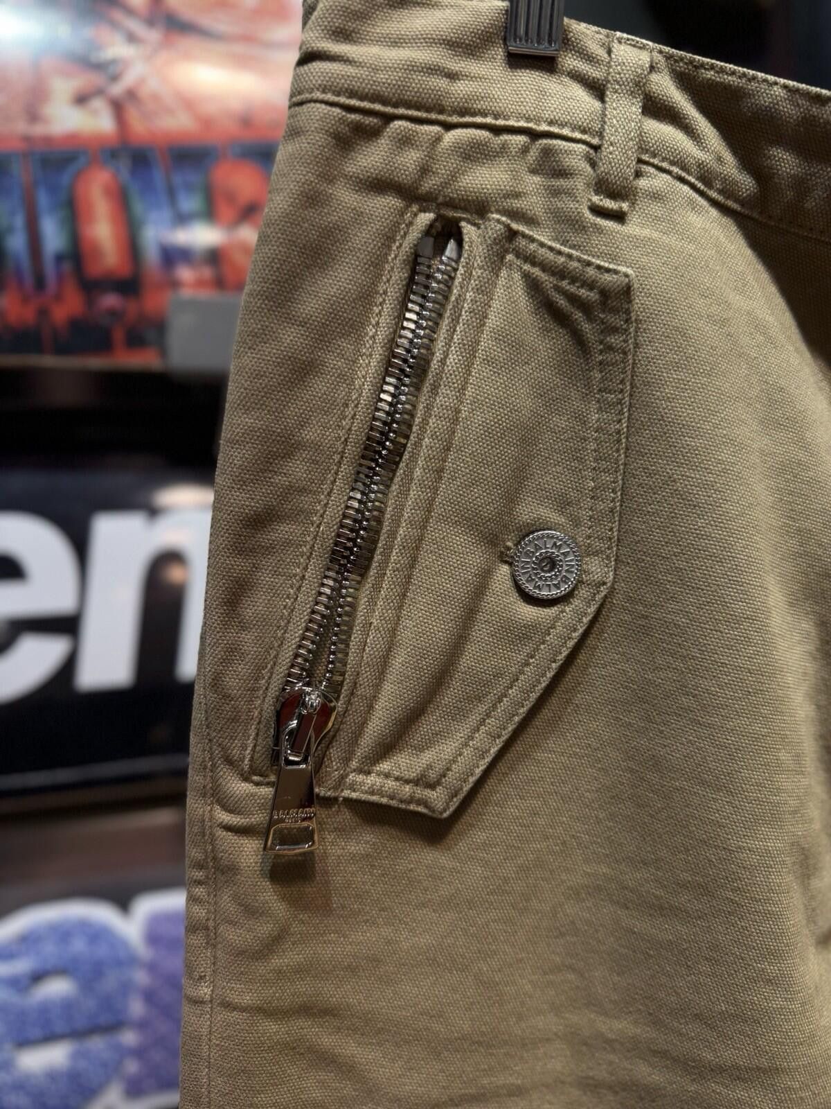 Balmain Balmain Biker Cargo Zip Pocket Beige / Khaki Pants (48) Size US 44 / EU 60 - 7 Thumbnail