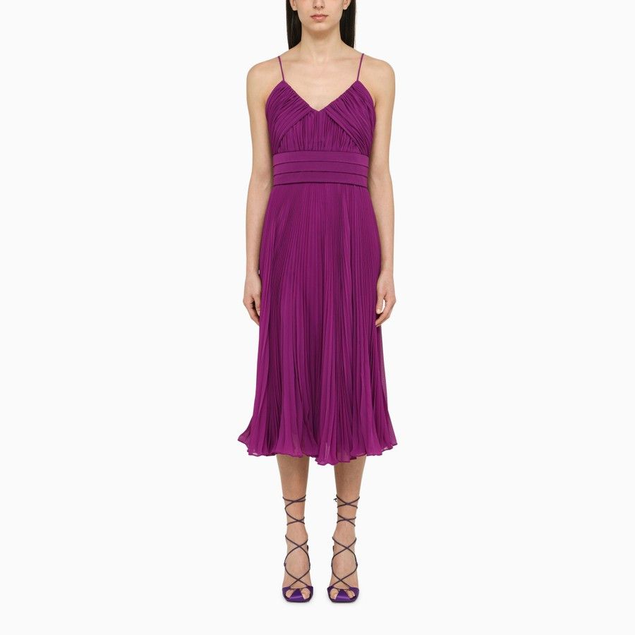Max Mara o1d2blof0824 Midi Dress in Purple Size S / US 4 / IT 40 - 1 Thumbnail