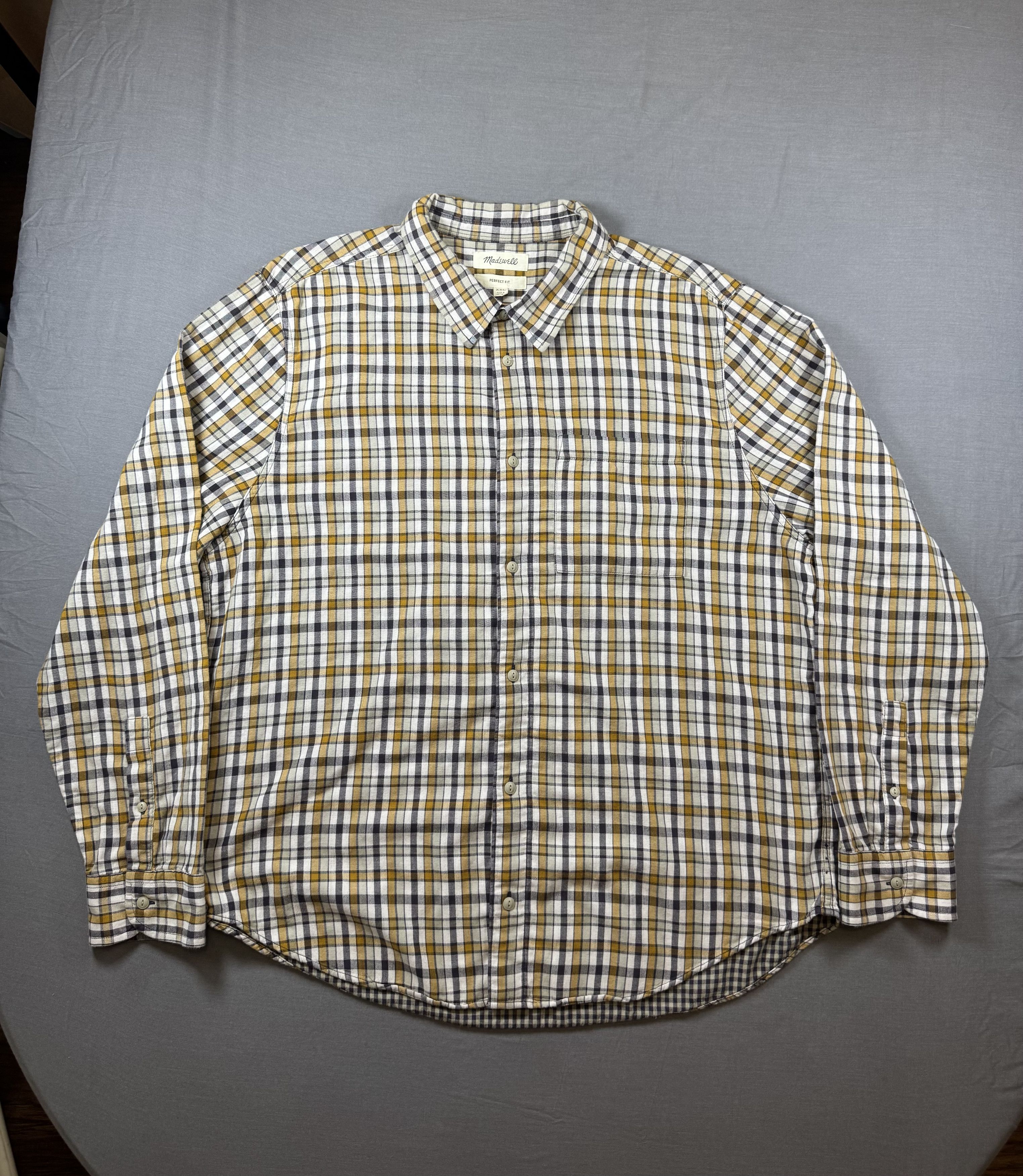 Madewell Madewell Shirt Plaid Flannel Button Down Perfect Fit Size US XXL / EU 58 / 5 - 3 Thumbnail
