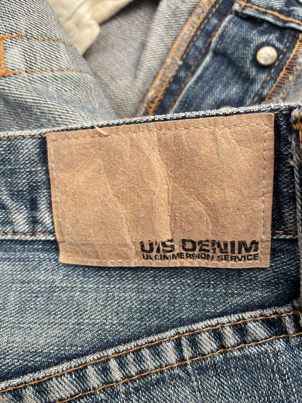 Japanese Brand Ult.Immersion Service Distresed Denim Size US 33 - 14 Thumbnail