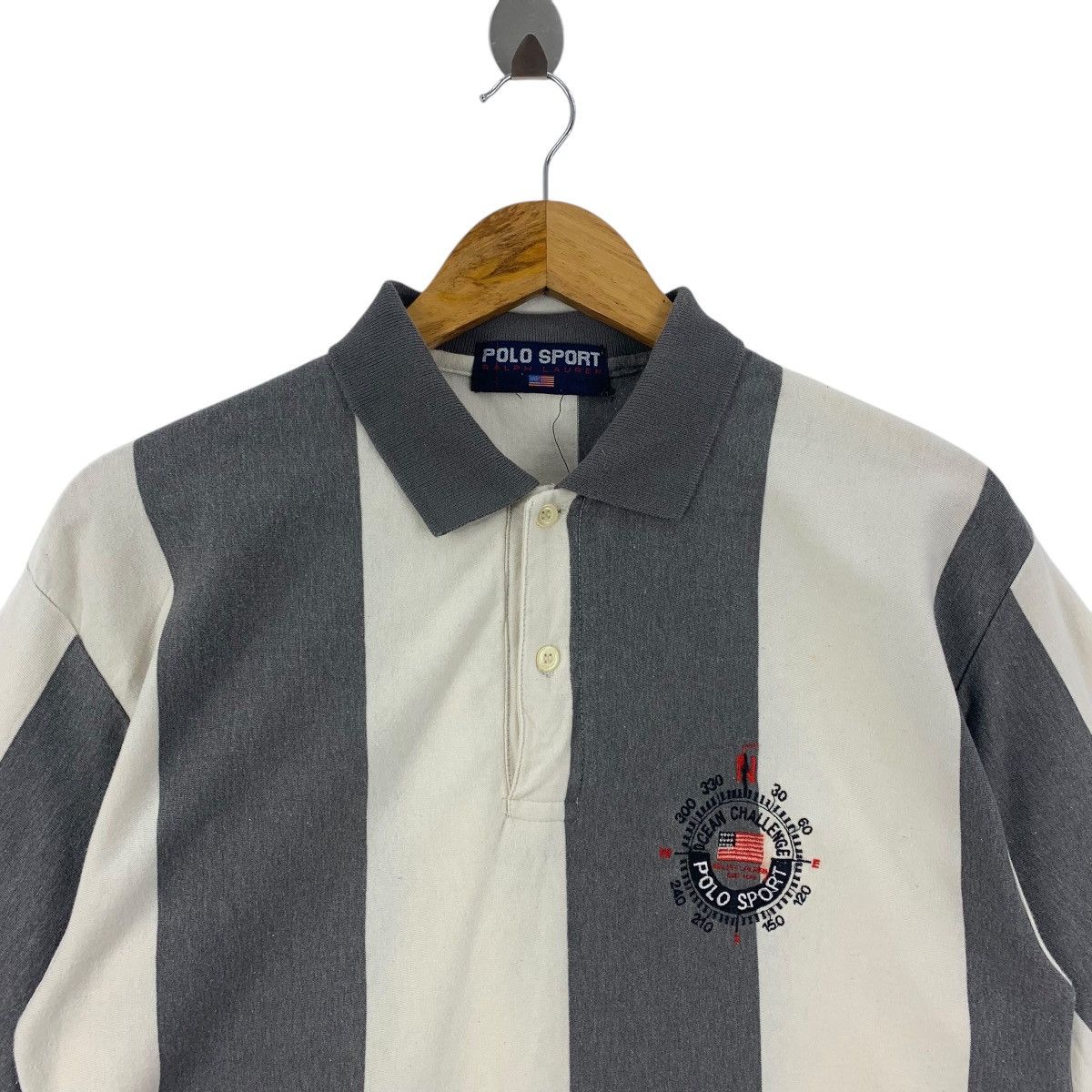 Polo Ralph Lauren × Vintage Vintage POLO SPORT by POLO RALPH LAUREN Stripe polo tees Size US M / EU 48-50 / 2 - 2 Thumbnail