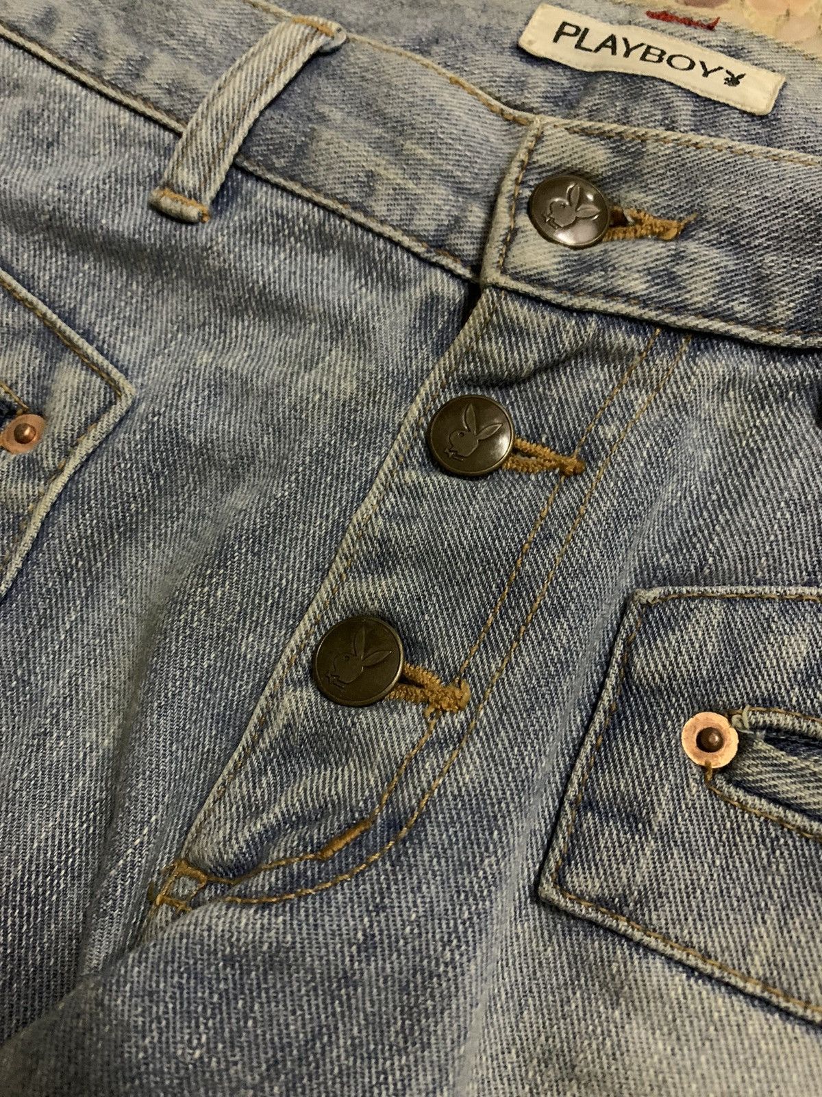 Japanese Brand × Playboy × Vintage 💥Vtg Japanese Playboy Denim Size 30" / US 8 / IT 44 - 6 Thumbnail