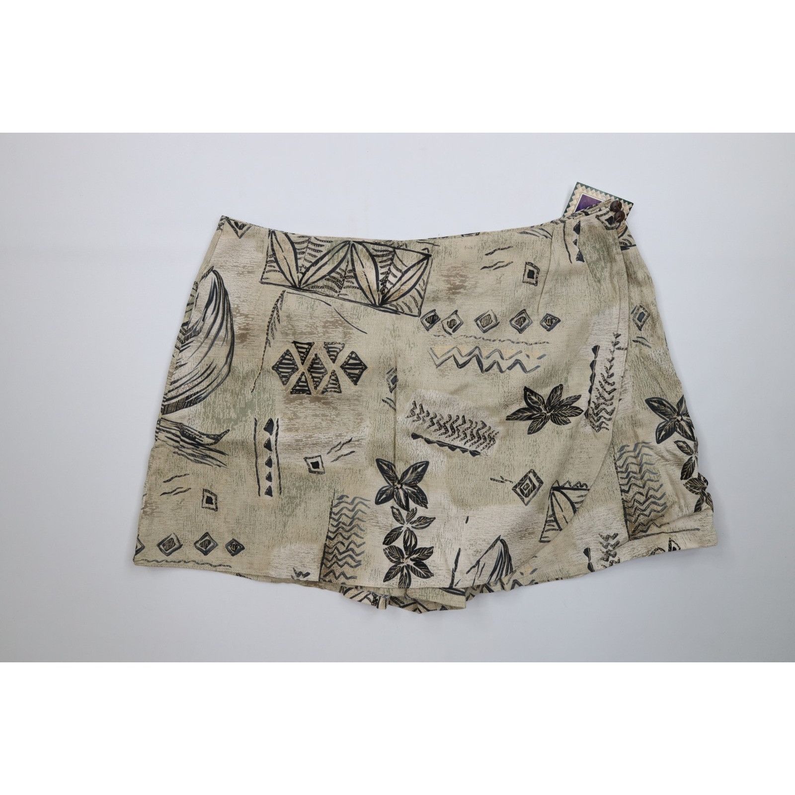 Hilo Hattie Deadstock Vintage 90s Hilo Hattie 2 Piece Hawaiian Skort Set Size XL / US 12-14 / IT 48-50 - 11 Thumbnail