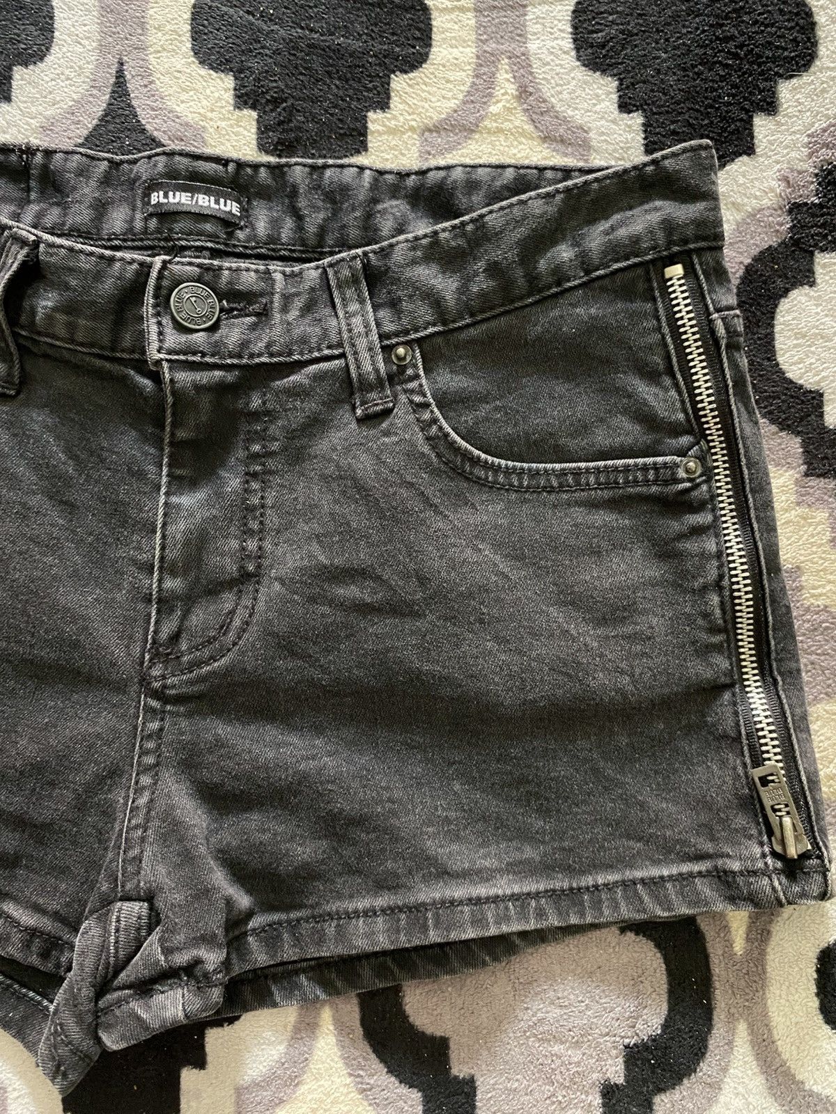 Blue Blue Japan × Japanese Brand 2000s blue/blue punk short jeans Size 30" / US 8 / IT 44 - 3 Thumbnail