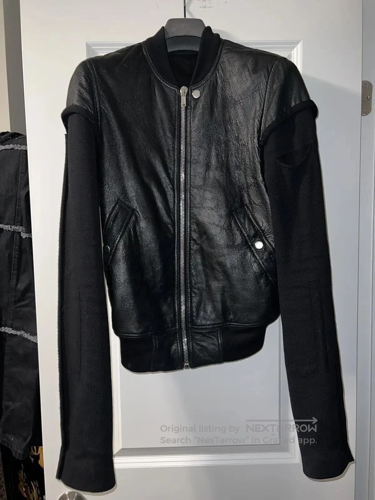Rick Owens Rick Owens Leather Bomber Jacket. Size US S / EU 44-46 / 1 - 1 Thumbnail