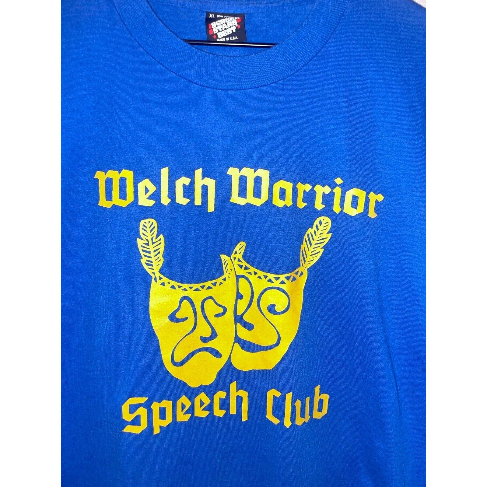 Other Vintage Theater Shirt Welch Warrior Speech Club Masks 90s XL Size US XL / EU 56 / 4 - 2 Thumbnail