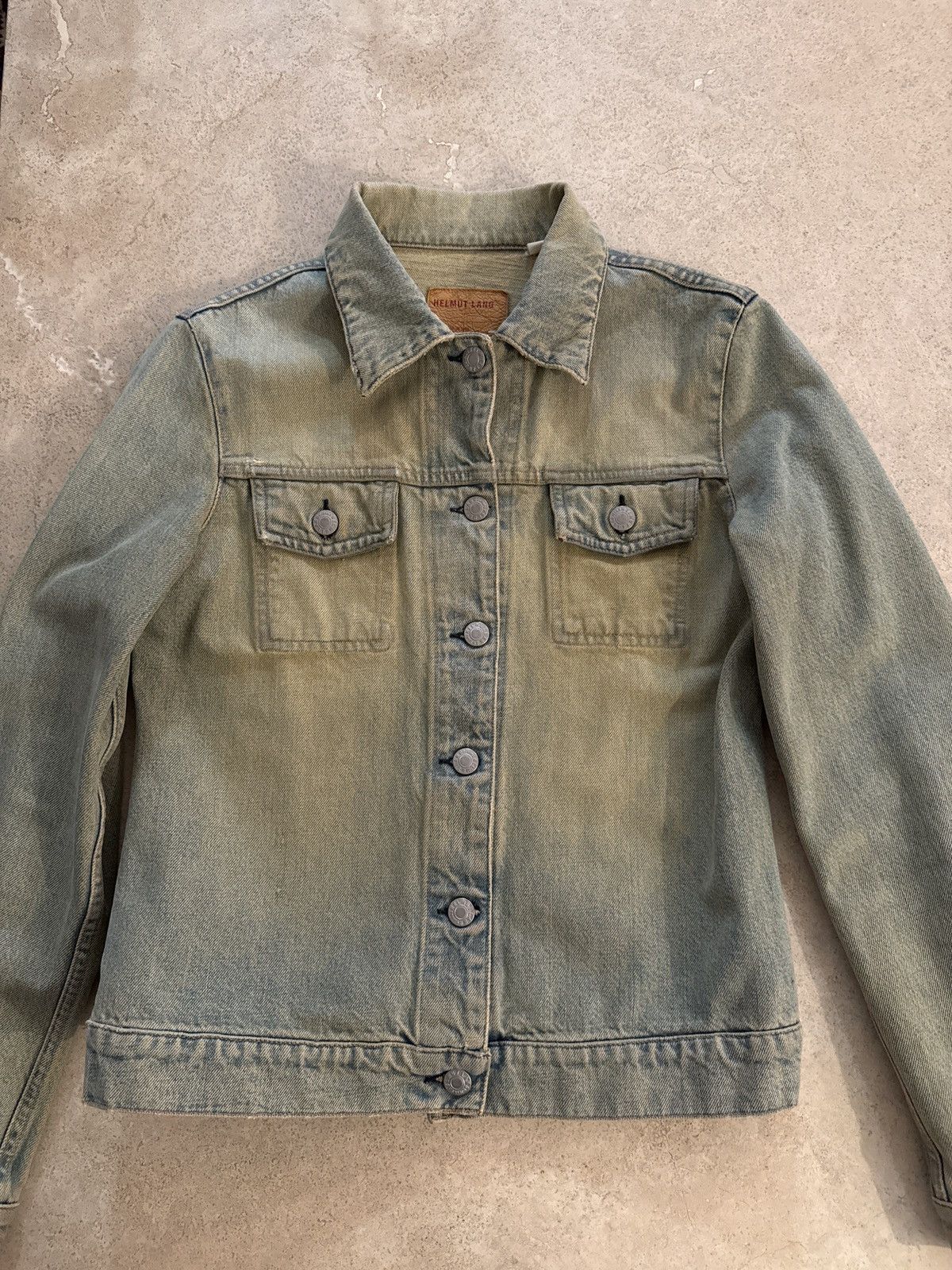 Helmut Lang Helmut Lang 1998 Sand Denim Jacket Size M / US 6-8 / IT 42-44 - 1 Thumbnail