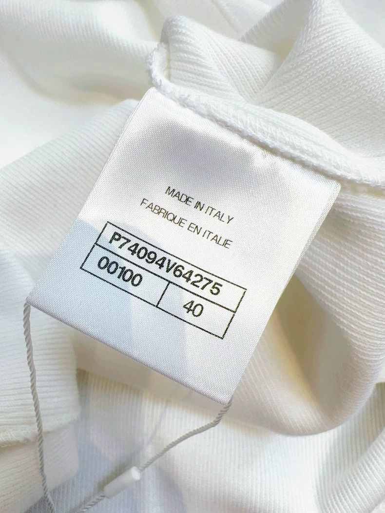 Chanel Chanel 23C Embroidered Sequin White T-Shirt Size M / US 6-8 / IT 42-44 - 6 Thumbnail