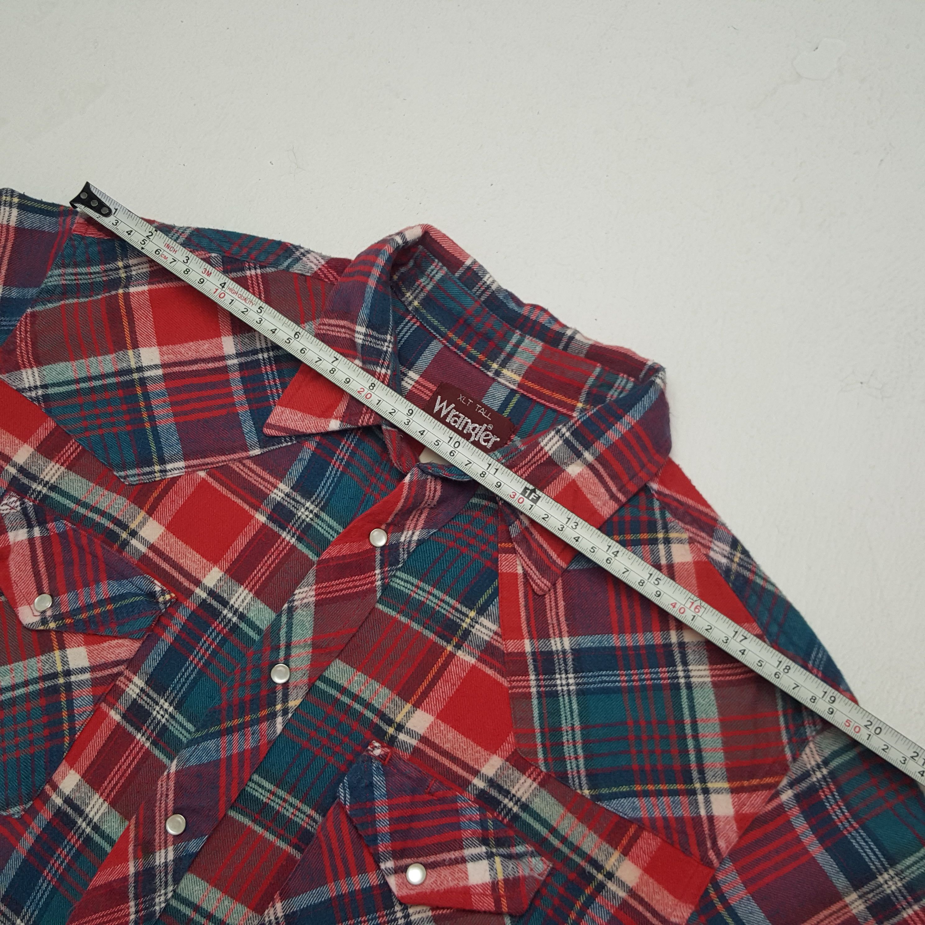 Vintage × Wrangler Vintage Wrangler American Style Flannel Shirt Button Up Size US XXL / EU 58 / 5 - 5 Thumbnail