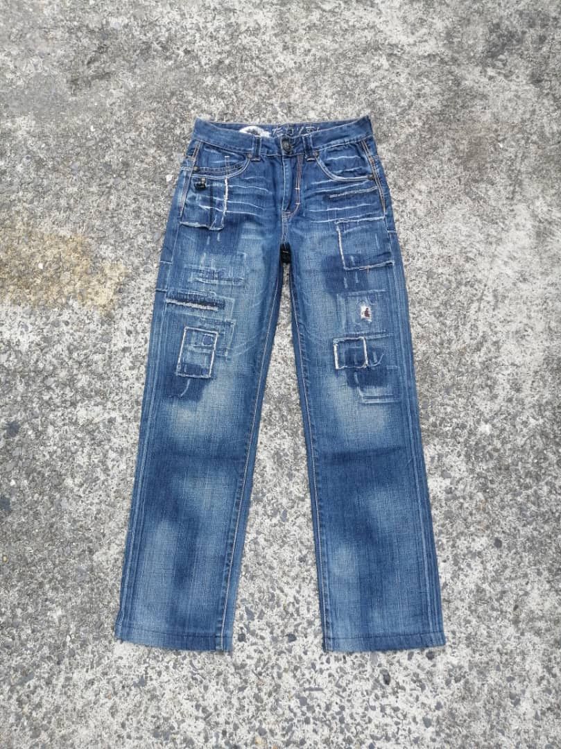 Designer × Japanese Brand Osaka Big Train Nice Design Denim Jeans Size US 29 - 1 Thumbnail