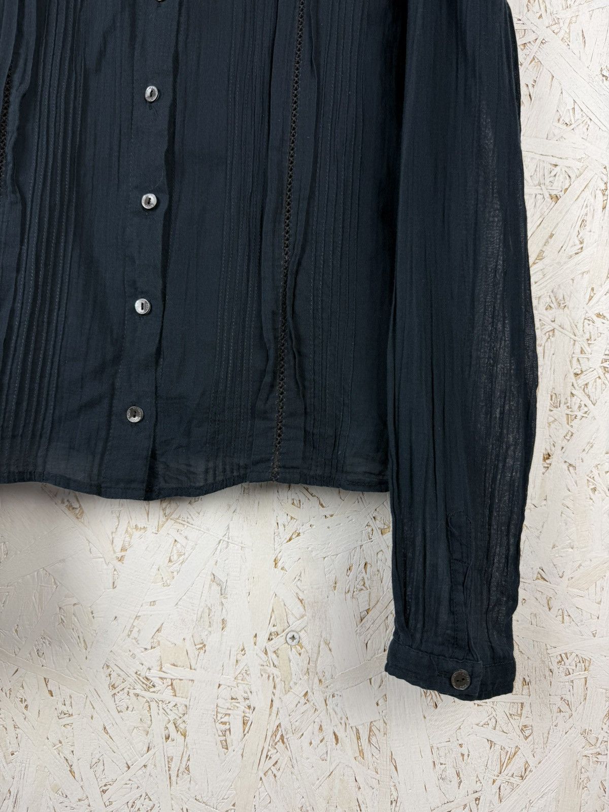 Dolce & Gabbana Vintage Dolce & Gabbana Pleated Button Up Long Sleeve Shirt Size S / US 4 / IT 40 - 3 Thumbnail