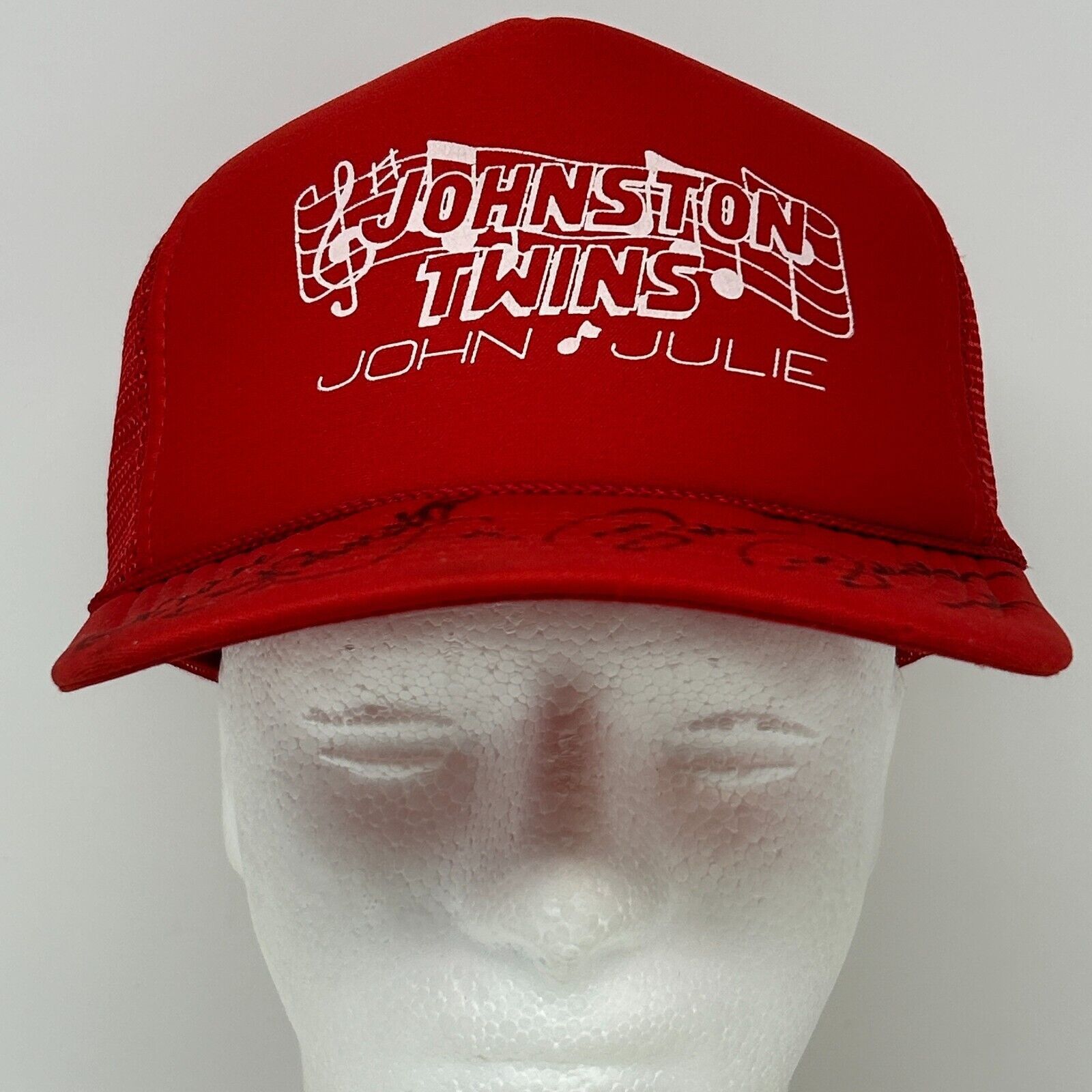 Nissan Vintage Johnston Twins John Julie Trucker Hat Baseball Cap S Size ONE SIZE - 2 Thumbnail