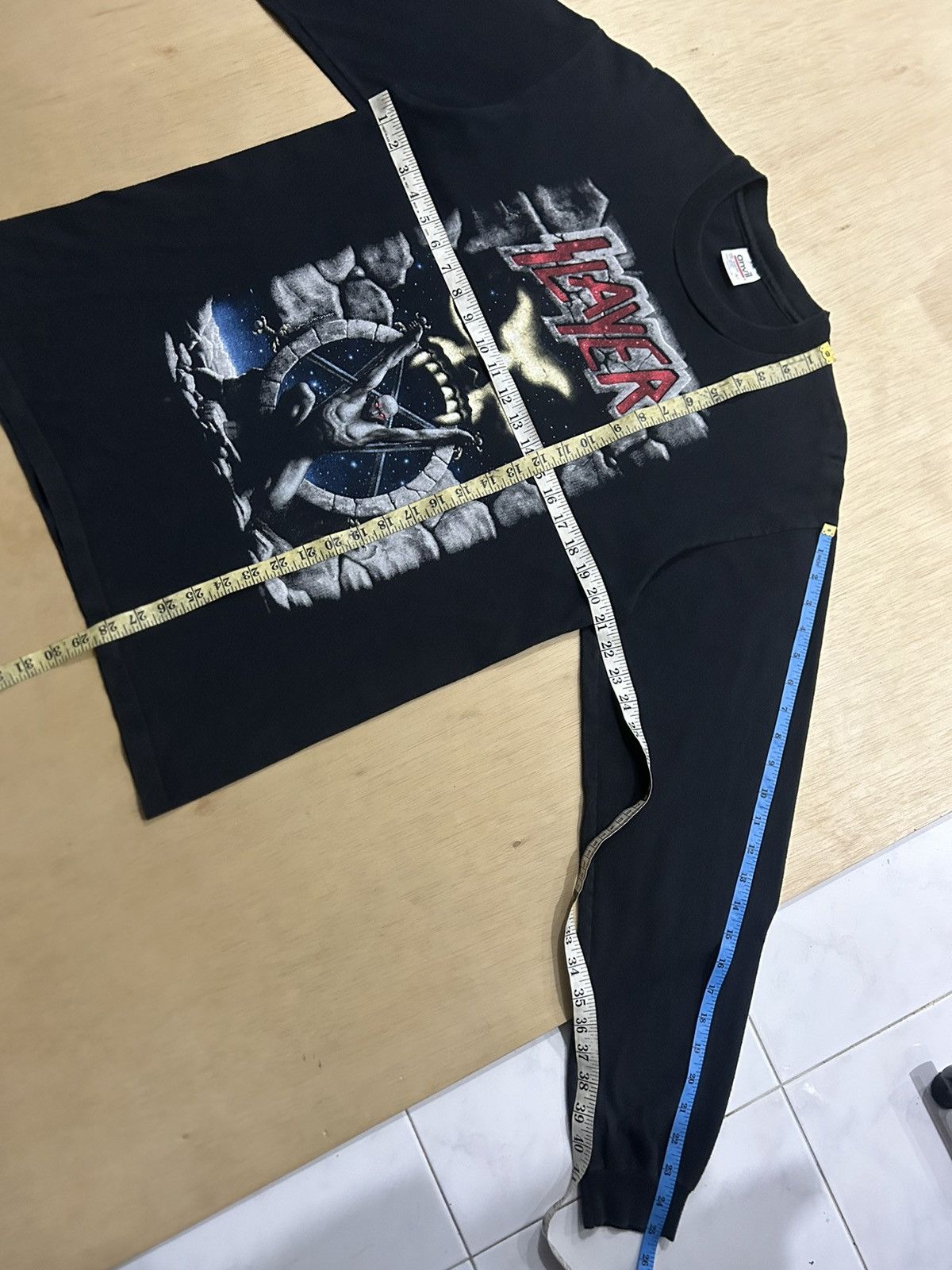 Band Tees 1996 Slayer Live Intrusion Band Tshirt Rock Band Size US L / EU 52-54 / 3 - 11 Thumbnail