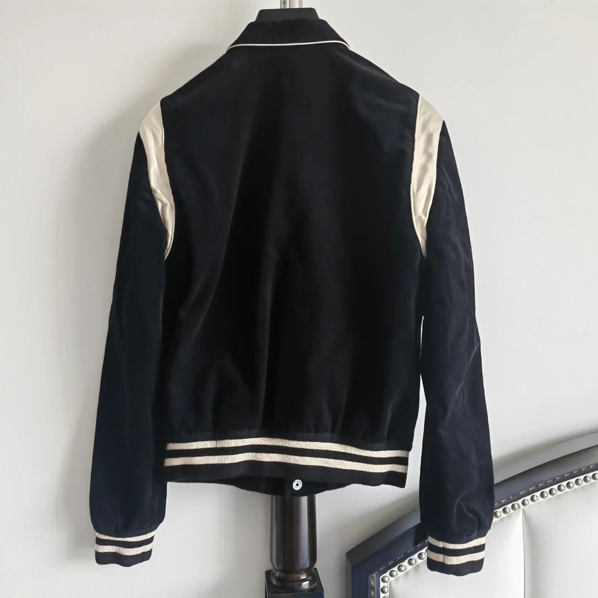 Celine Celine 20ss Hedi Slimane Corduroy Baseball Jkt Black Button Size US S / EU 44-46 / 1 - 2 Thumbnail