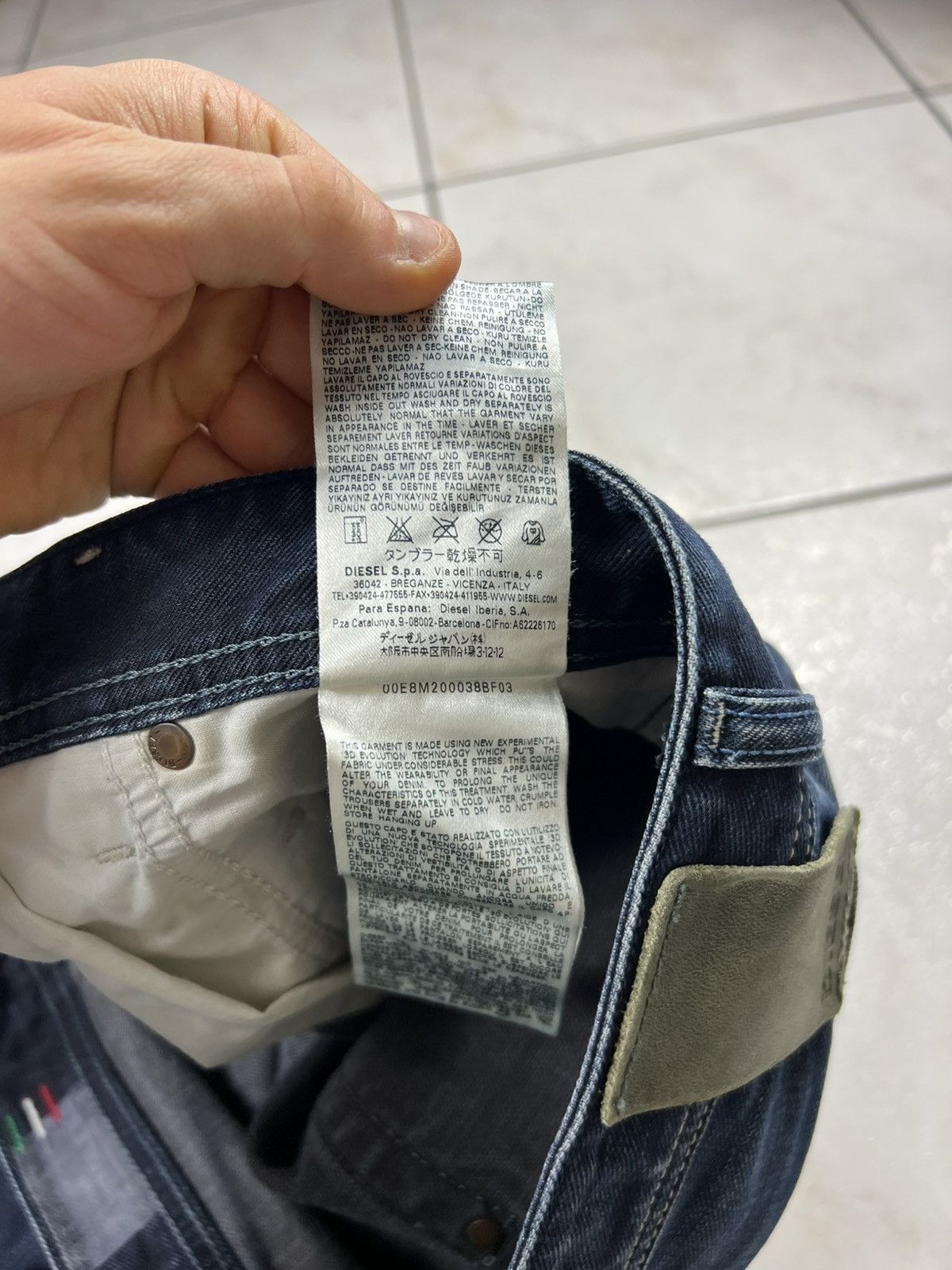 Diesel Vintage Diesel y2k distressed denim jeans blue eyecons pants Size US 34 / EU 50 - 21 Thumbnail
