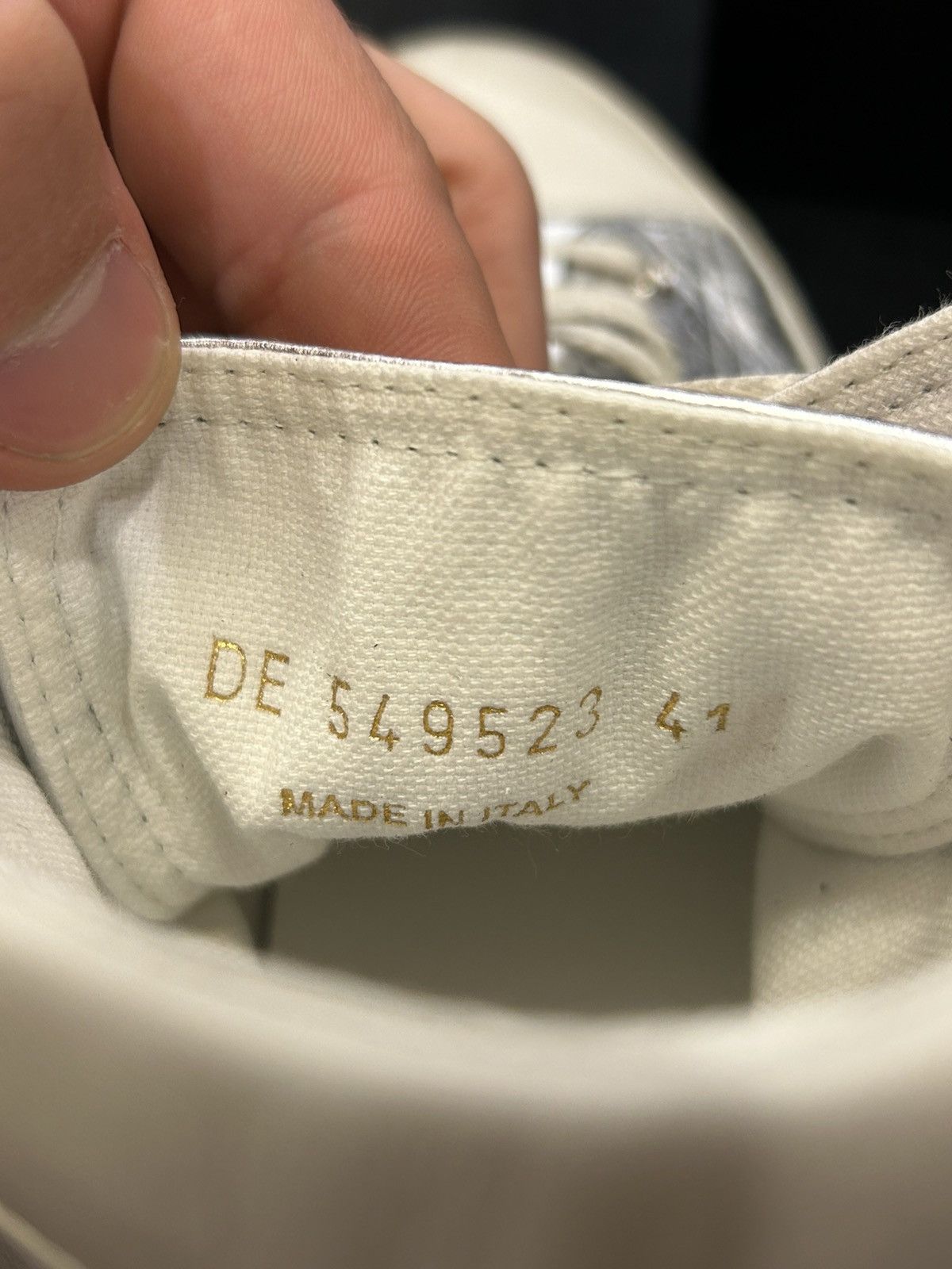 Yves Saint Laurent Yves Saint Laurent Bedford High Top Sneakers - Silver Size US 8 / EU 41 - 6 Thumbnail