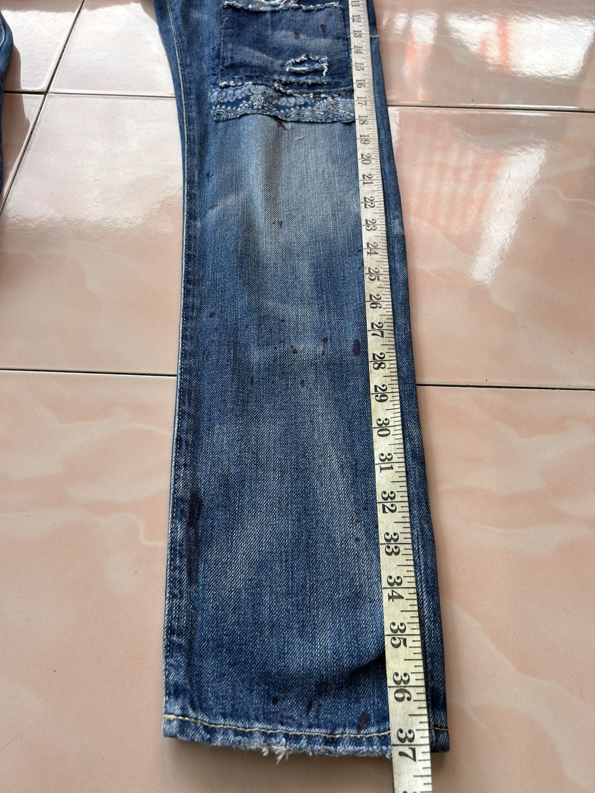 Polo Ralph Lauren Polo Ralph Lauren Astor Boyfriend Slim Fit Patchwork Jeans Size US 26 / EU 42 - 12 Thumbnail