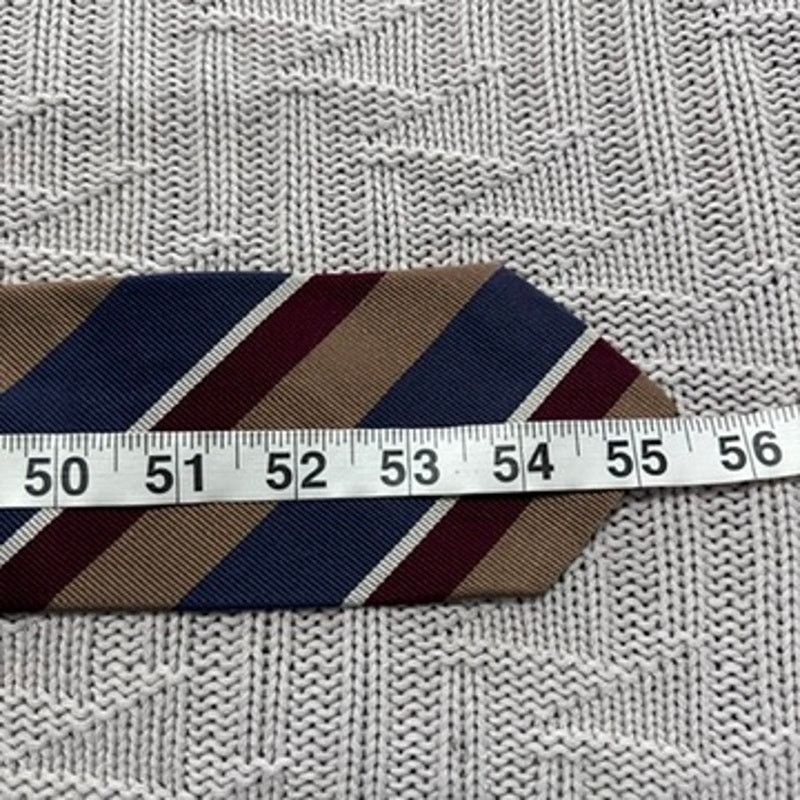 Saks Fifth Avenue Saks Fifth Avenue navy, gold, and maroon silk tie Size ONE SIZE - 5 Thumbnail