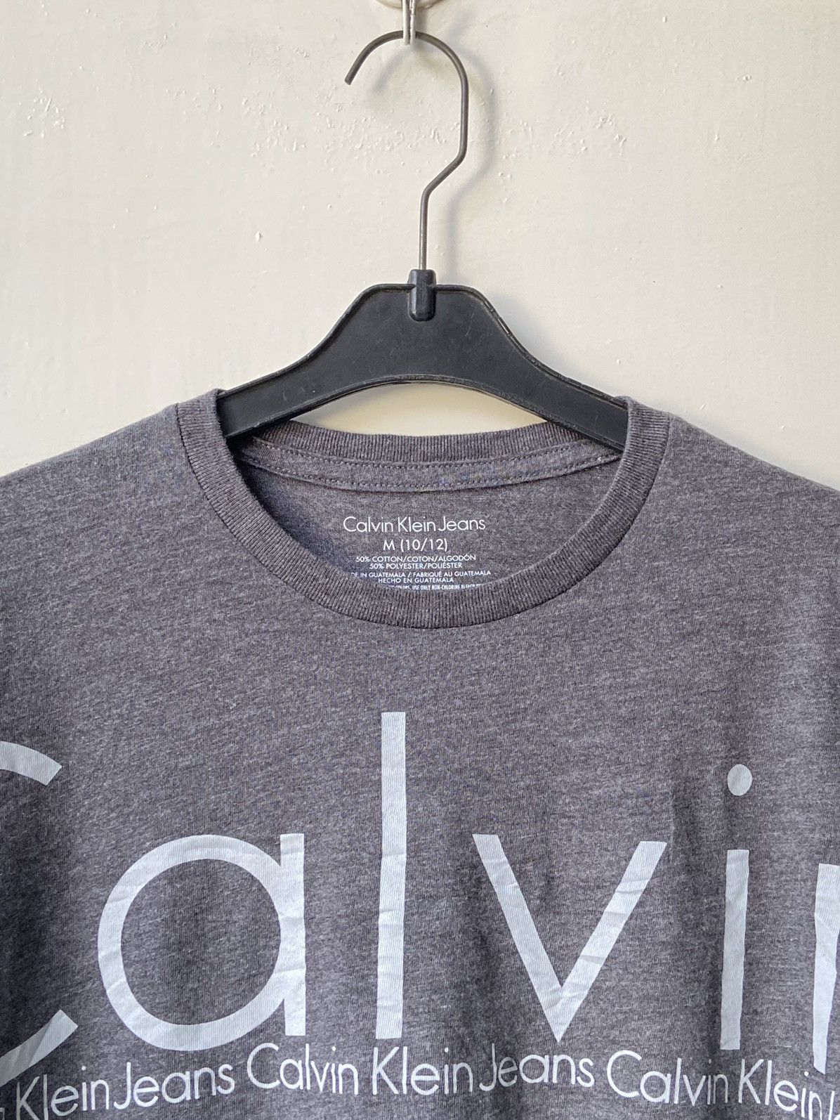 Calvin Klein CALVIN KLEIN Grey T-Shirt Size US XS / EU 42 / 0 - 9 Thumbnail