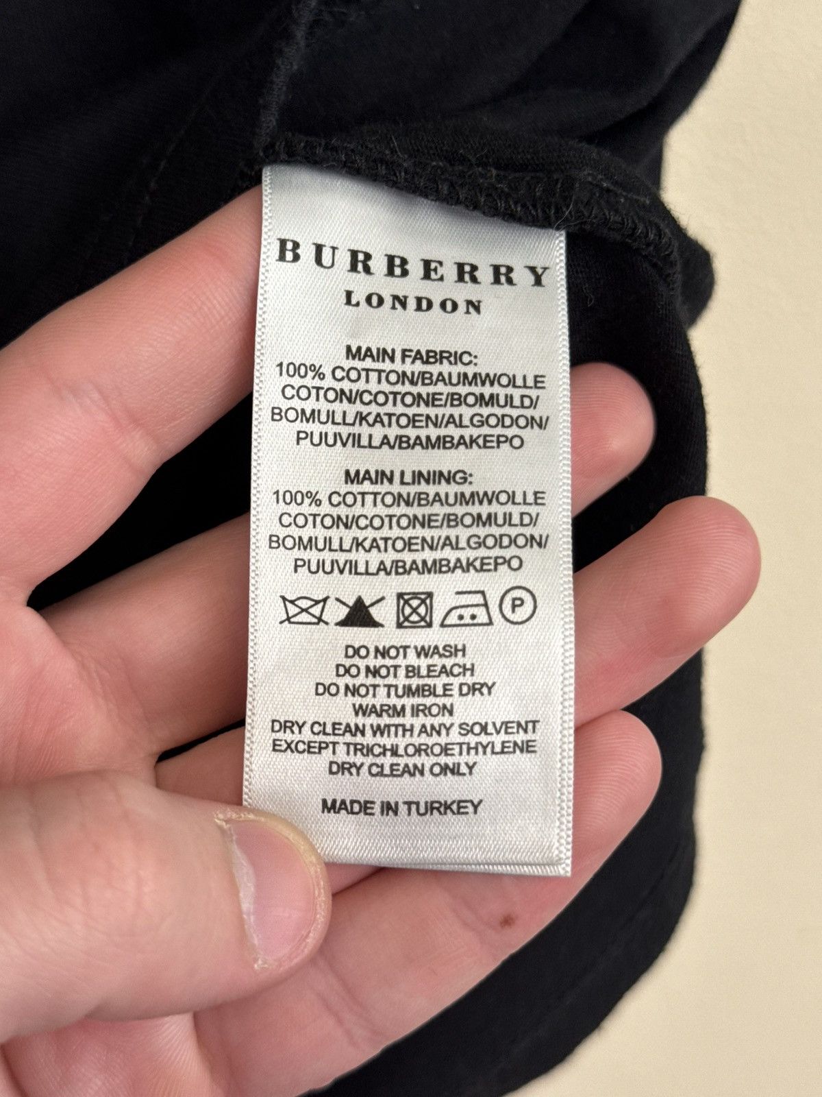 Burberry Burberry Ellison TB T shirt Man Black L Burberry type Cotton Size US L / EU 52-54 / 3 - 11 Thumbnail