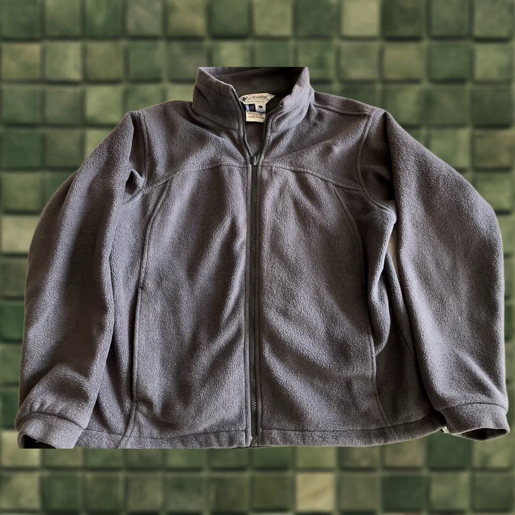 Vintage Columbia Jacket Womens XL Gray Full Zip Pockets Interchange Fleece Mid-Length Outdoor Casual Size XL / US 12-14 / IT 48-50 - 1 Thumbnail