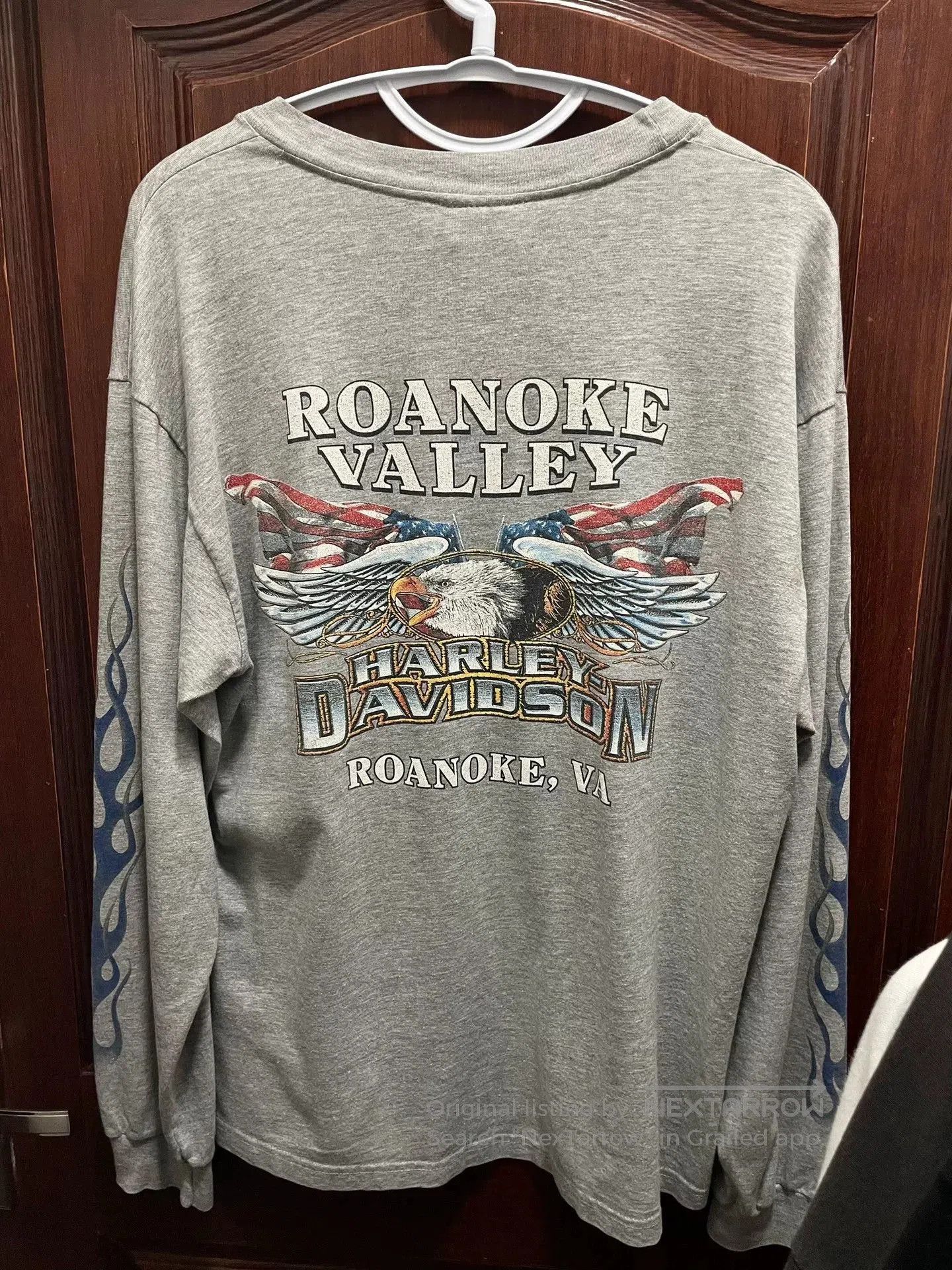 Vintage Vintage 90s Harley Davidson Flame. Size US M / EU 48-50 / 2 - 2 Thumbnail