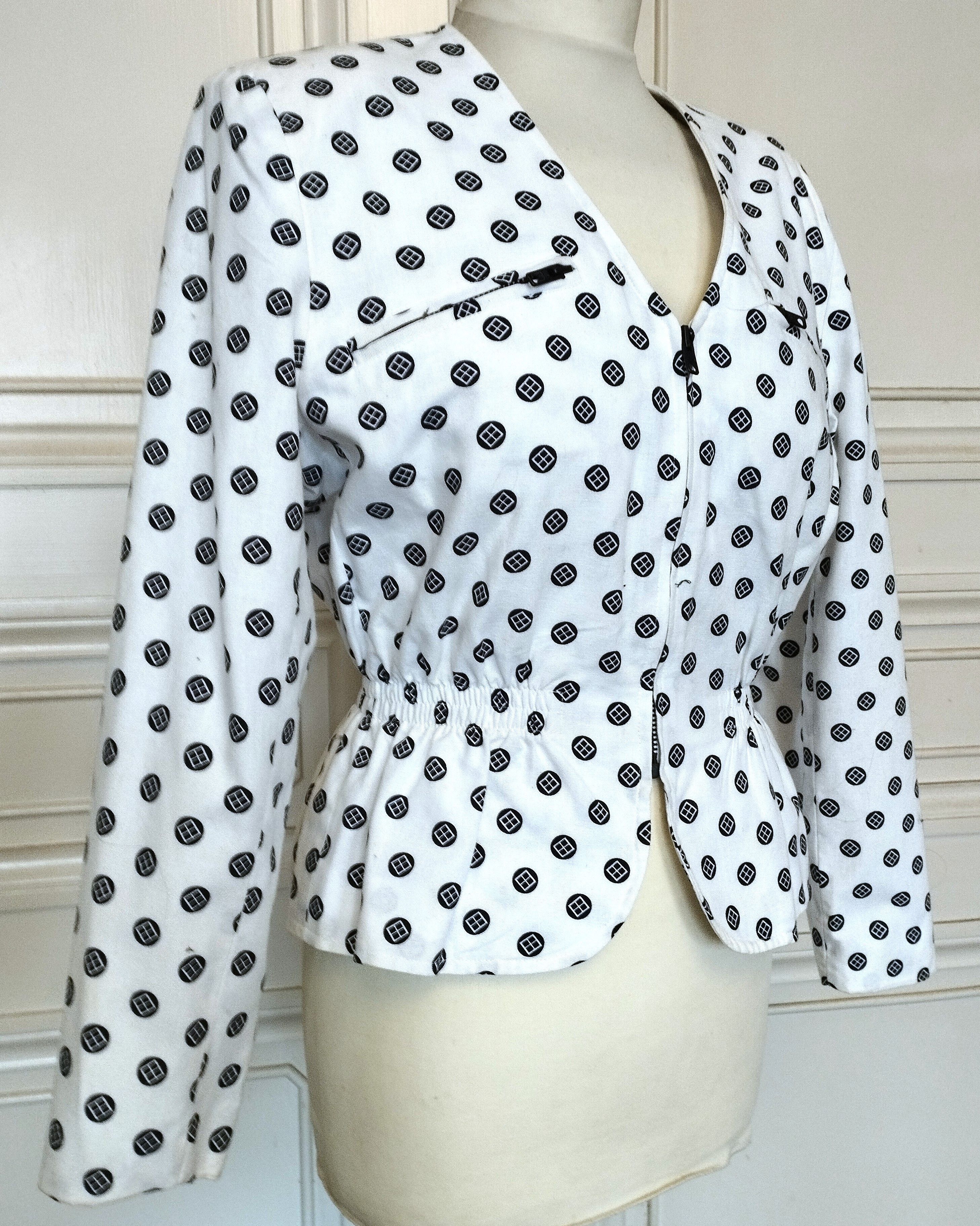 Cacharel Cacharel Veste cotonnade Basque TM/L Size M / US 6-8 / IT 42-44 - 5 Thumbnail