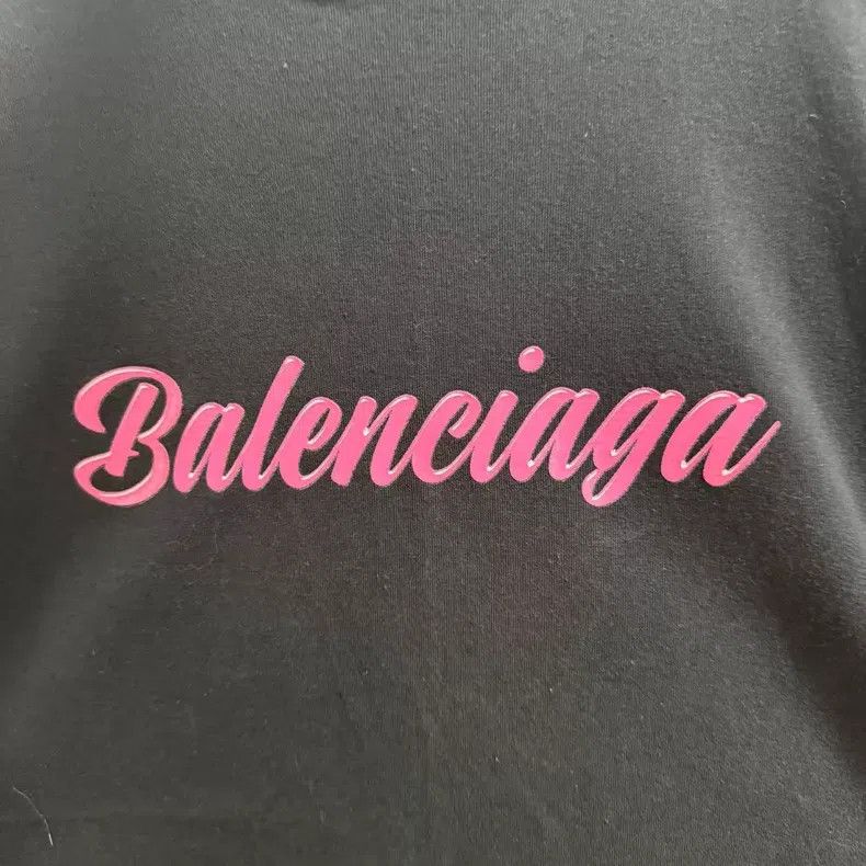 Balenciaga Balenciaga Logo Printed Short Sleeve T-Shirt Size US L / EU 52-54 / 3 - 3 Thumbnail